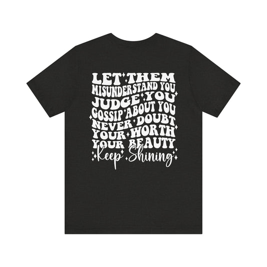 Let Them Jersey Short Sleeve Tee