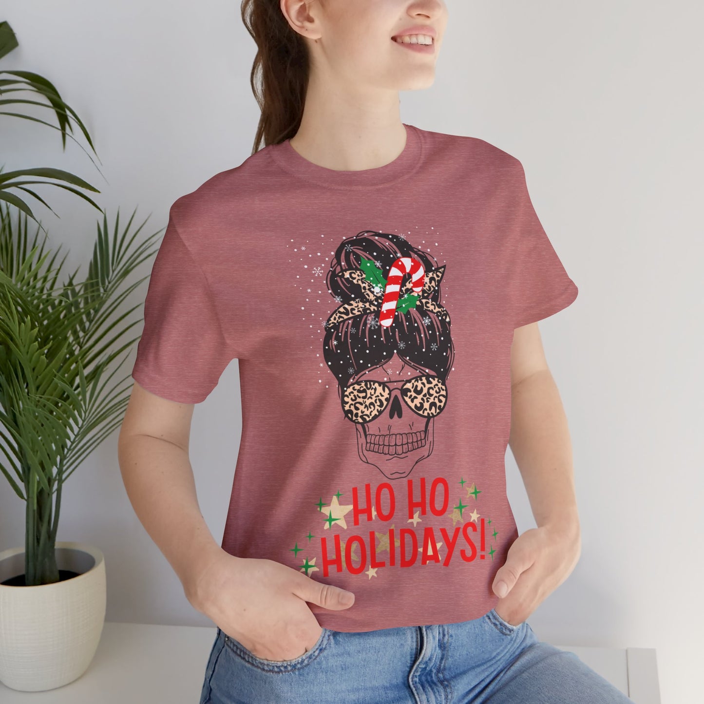 Ho Ho Holidays Jersey Short Sleeve Tee