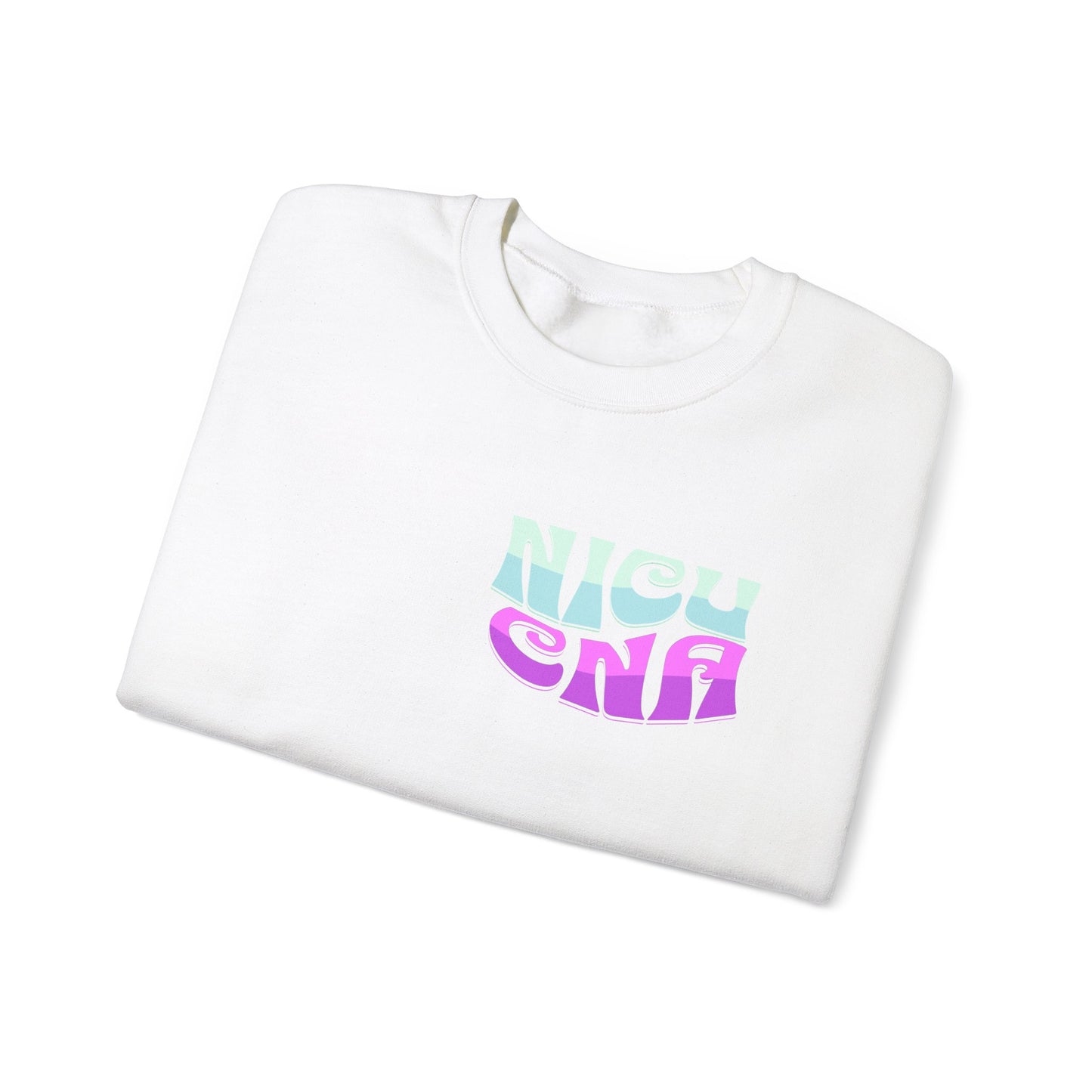 It's A Good Day NICU CNA Heavy Blend™ Crewneck Sweatshirt Front and Back