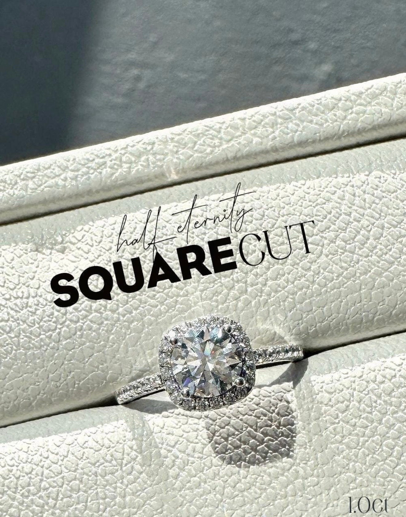 Sterling Silver Behind the Stone Ring