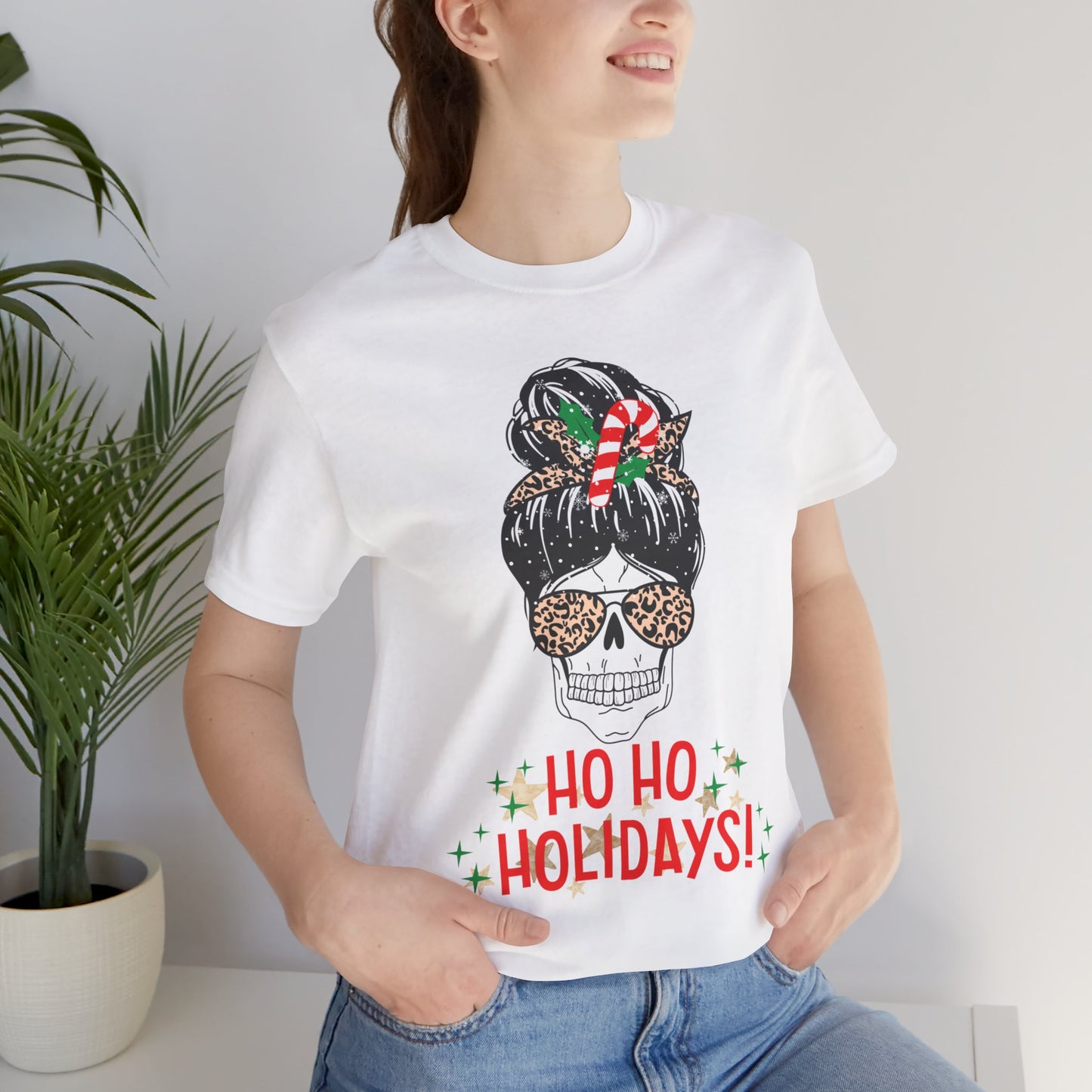 Ho Ho Holidays Jersey Short Sleeve Tee