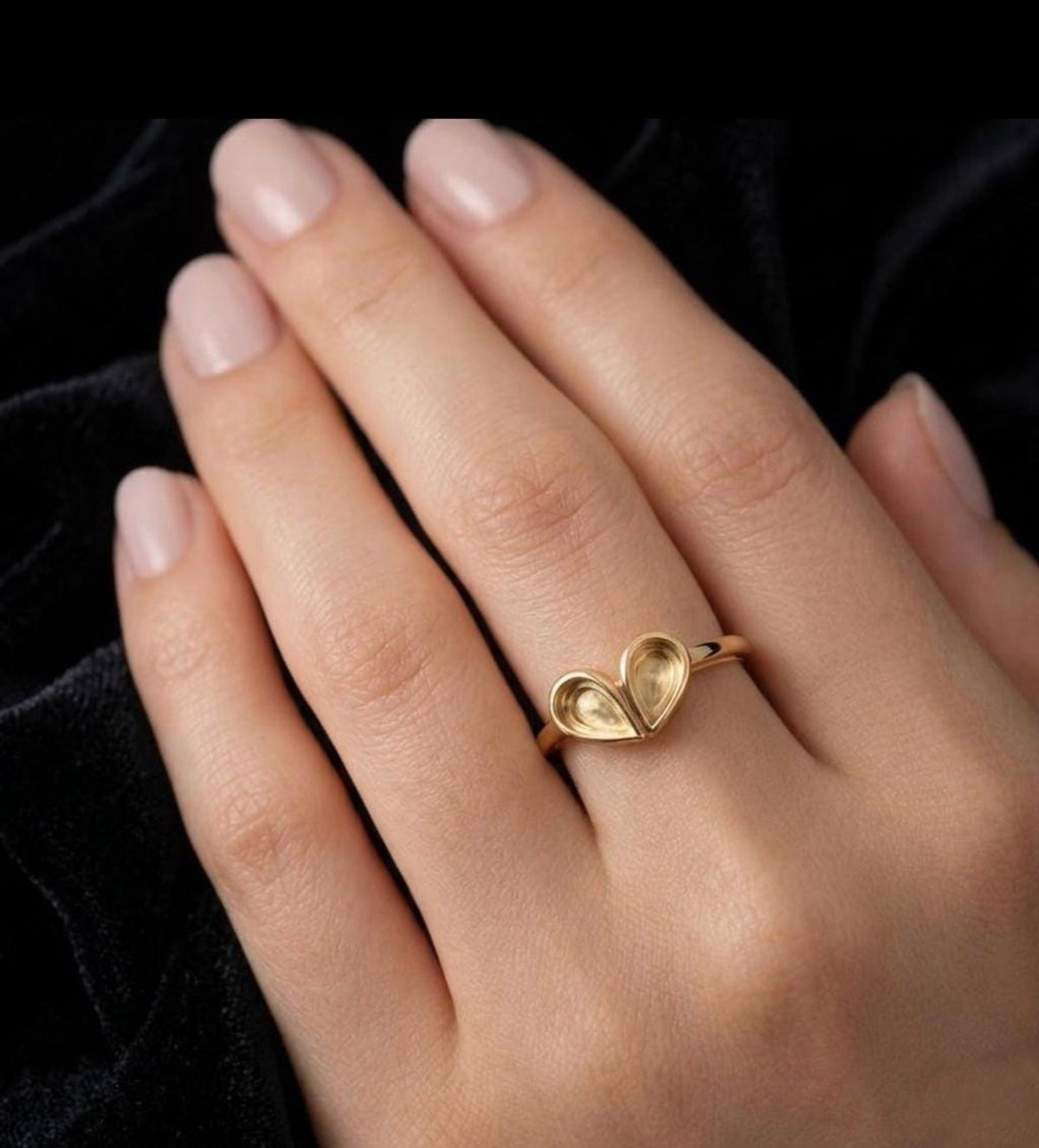 Abbie Double Pear Ring