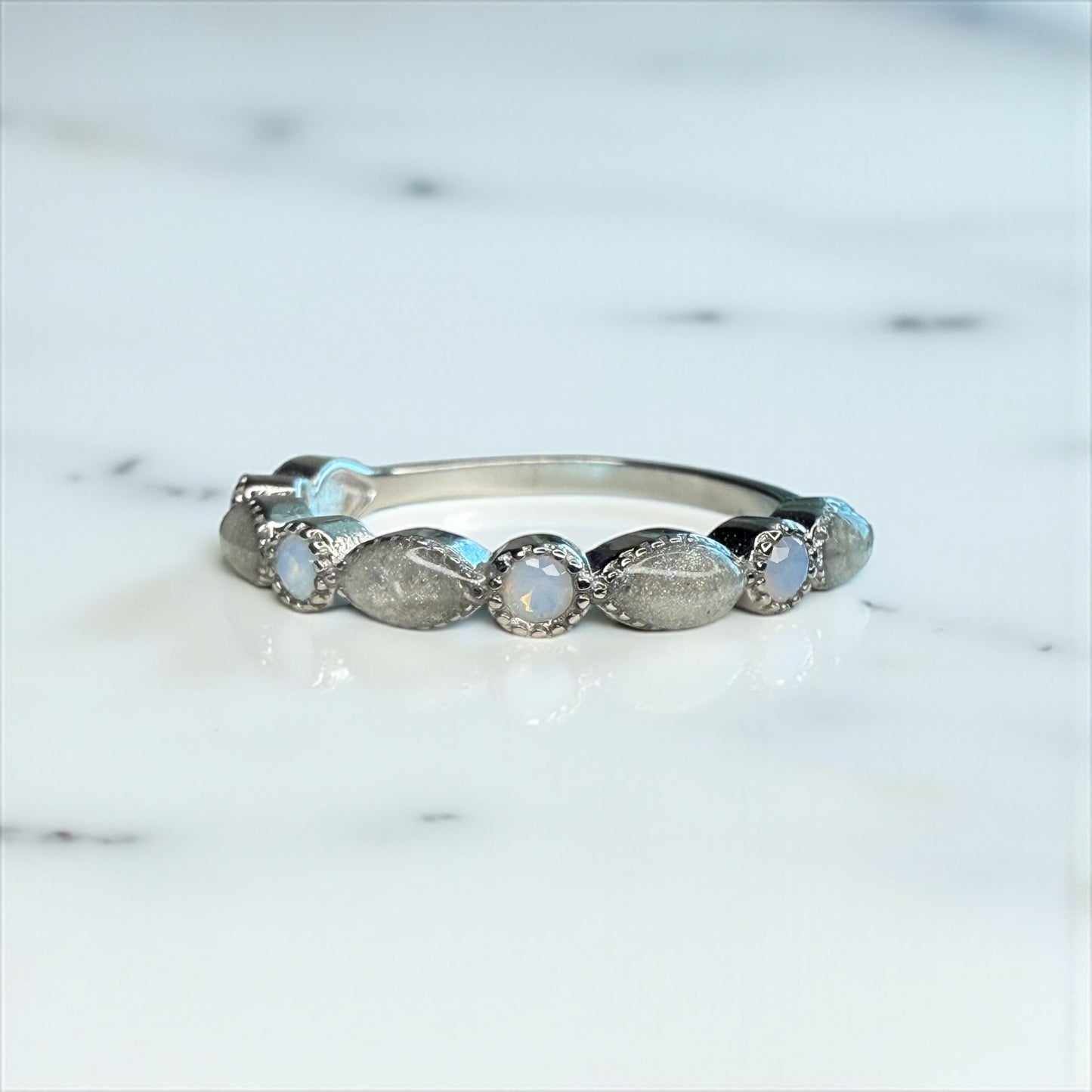 Bella Ring Birthstone Ring 1/2 Band