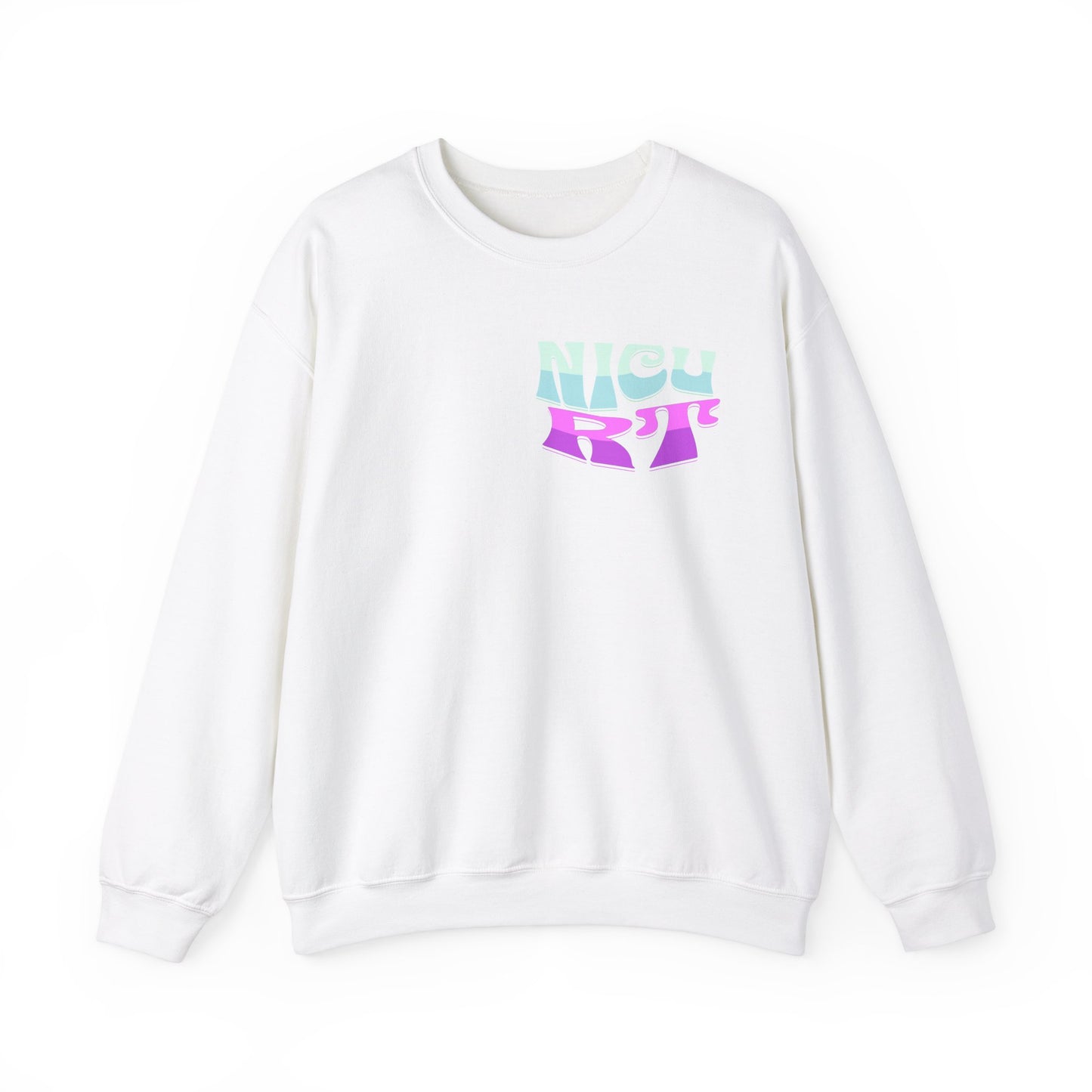 It's A Good Day NICU RT Heavy Blend™ Crewneck Sweatshirt Front and Back