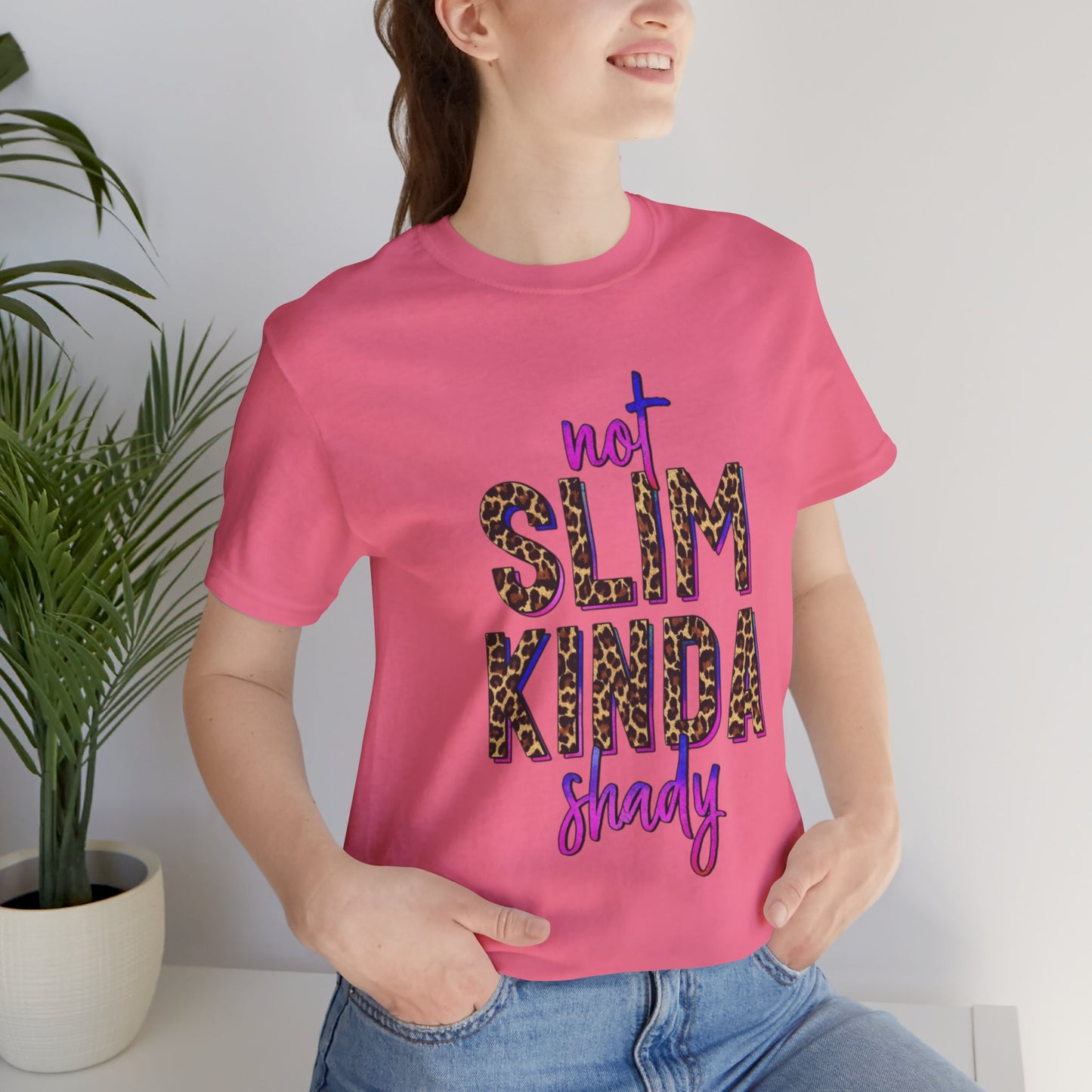 Not Slim Kinda Shady Jersey Short Sleeve Tee