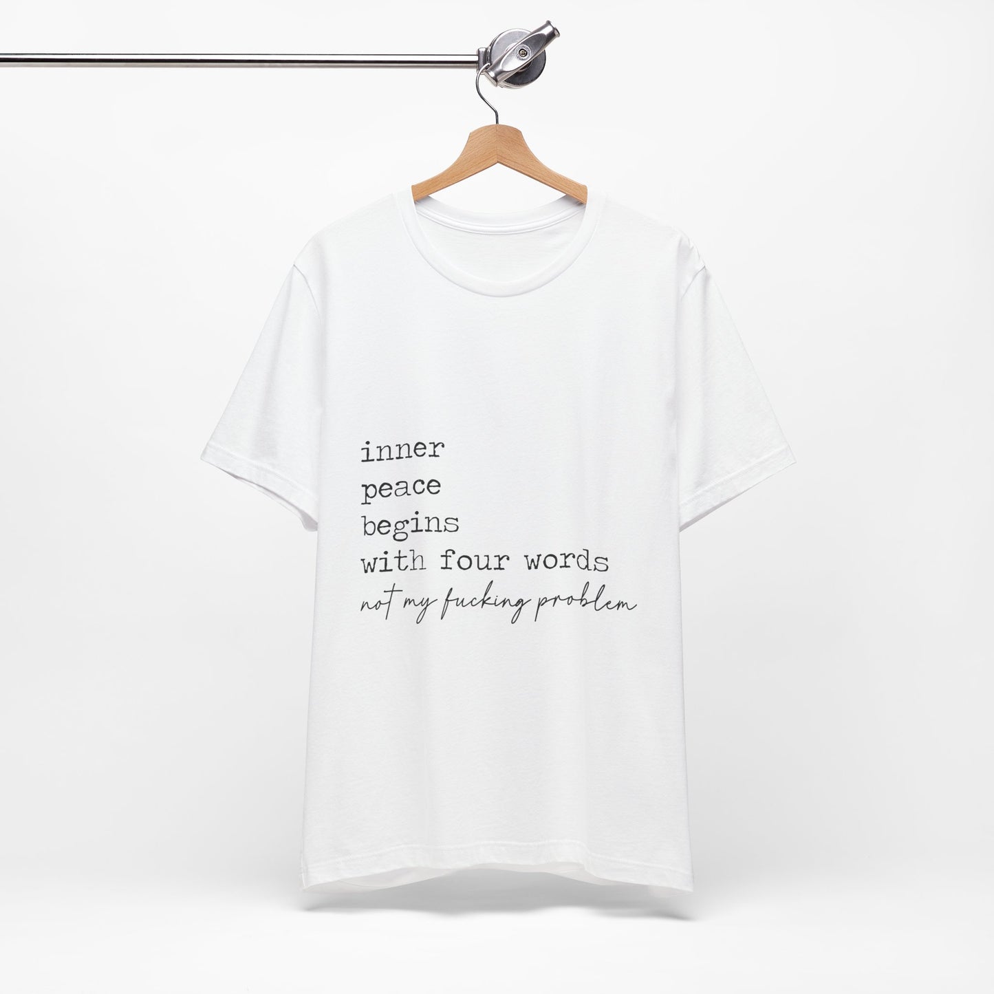 Inner Peace Begins Jersey Short Sleeve Tee