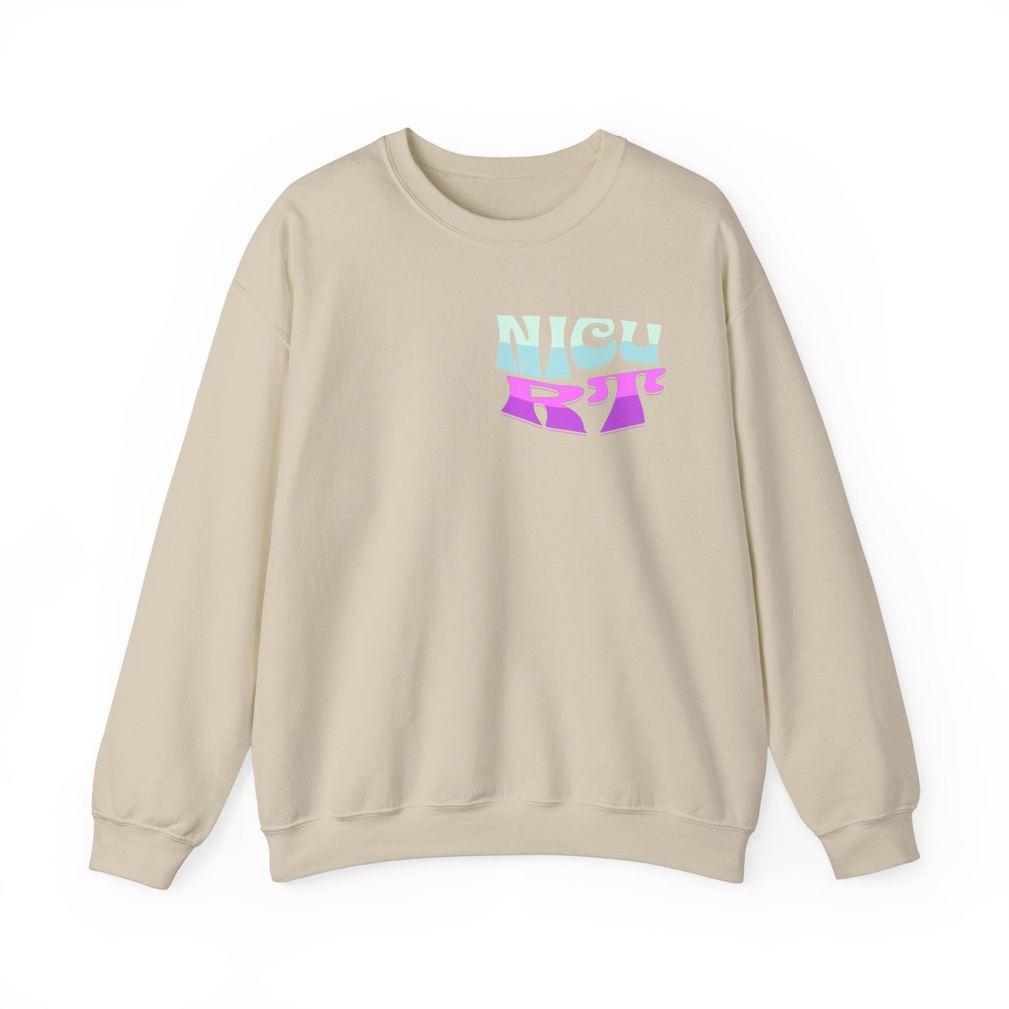 It's A Good Day NICU RT Heavy Blend™ Crewneck Sweatshirt Front and Back