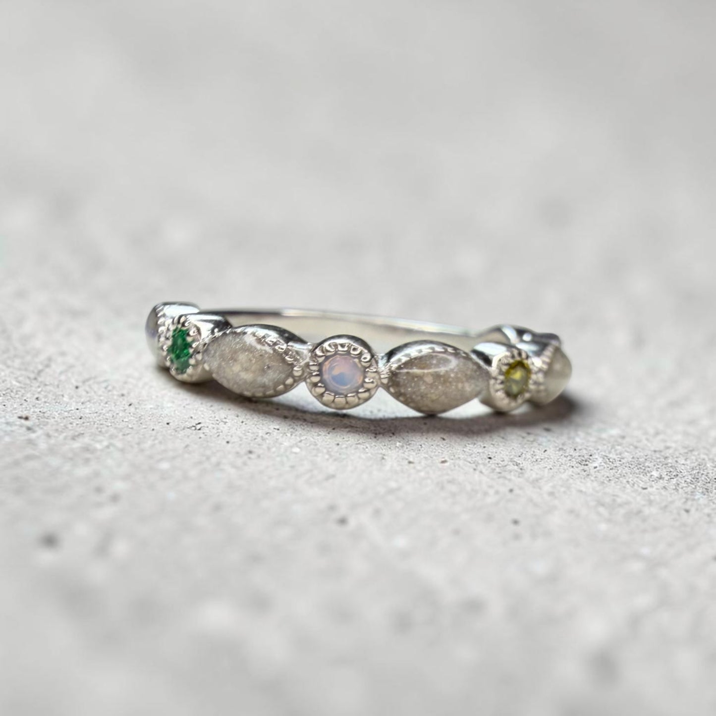Bella Ring Birthstone Ring 1/2 Band