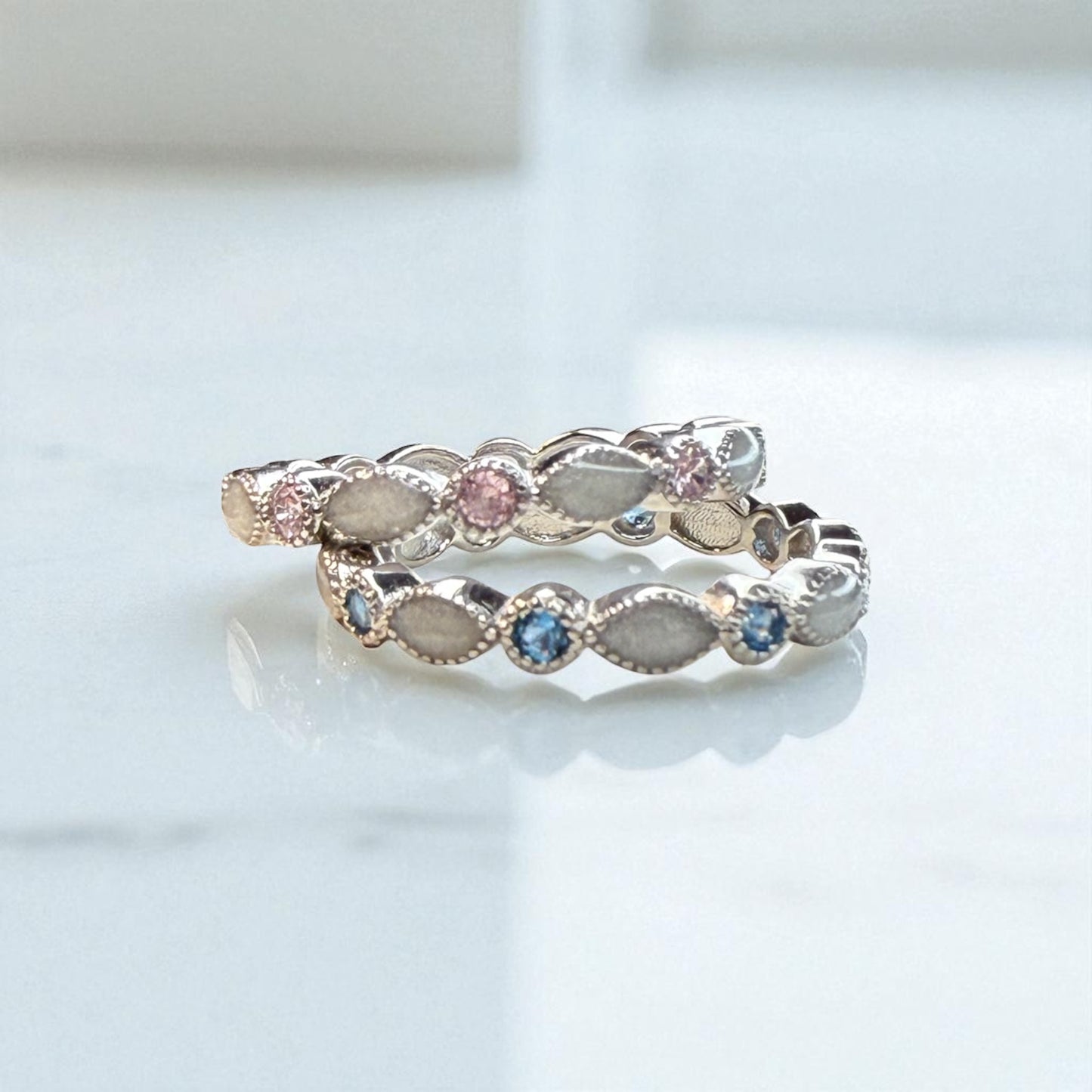 Bella Ring Birthstone Ring 1/2 Band