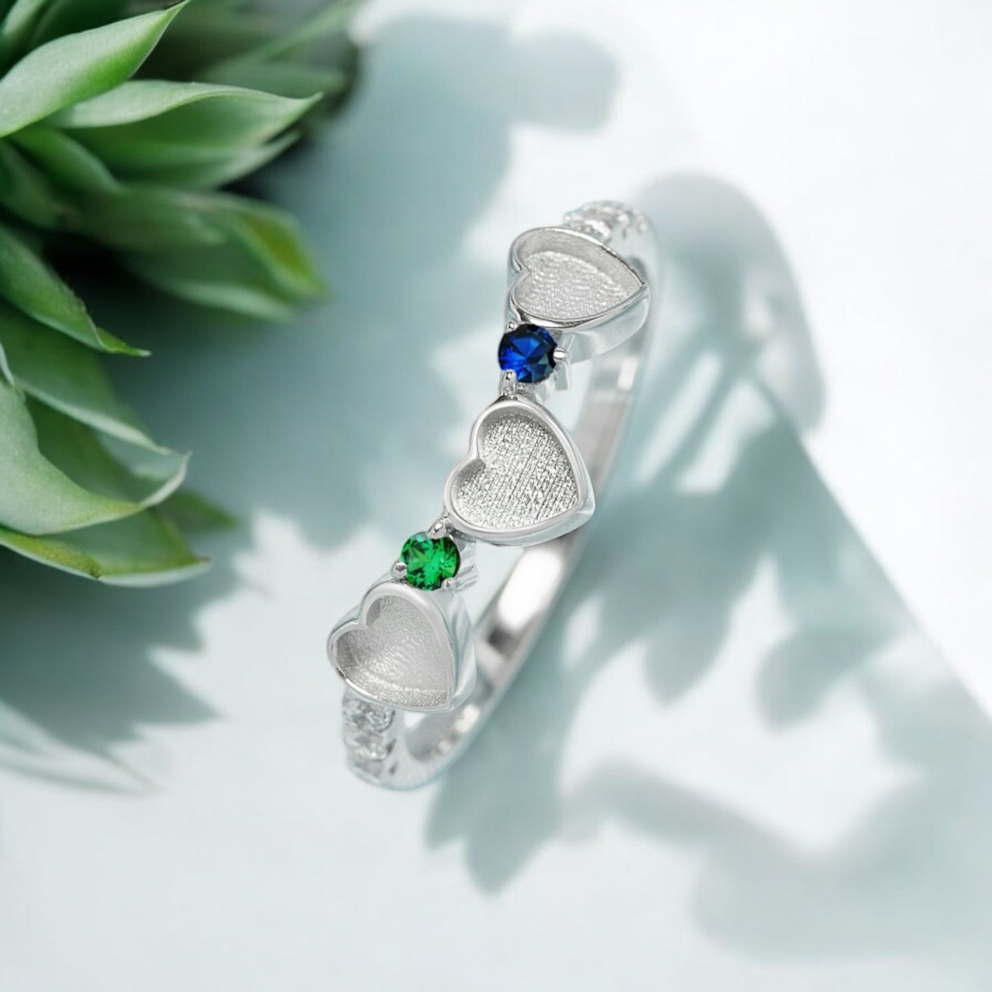 Raine Sterling Silver Ring (Multiple Birthstones)