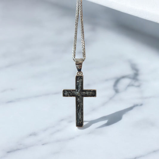 Small Cross Sterling Silver Necklace
