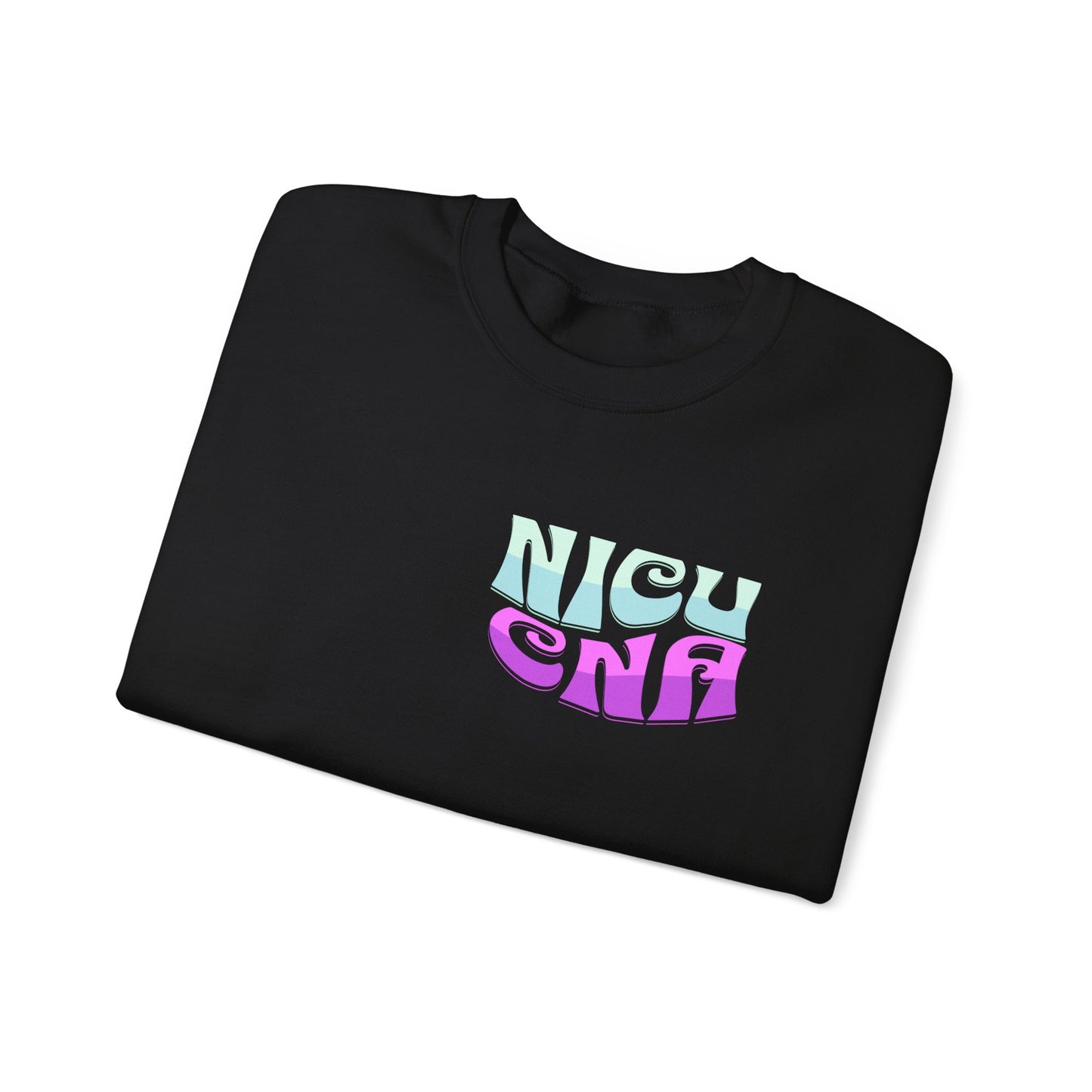 It's A Good Day NICU CNA Heavy Blend™ Crewneck Sweatshirt Front and Back