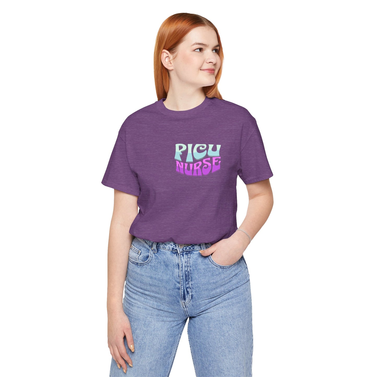 Good Day PICU Nurse Jersey Short Sleeve Tee Front and Back