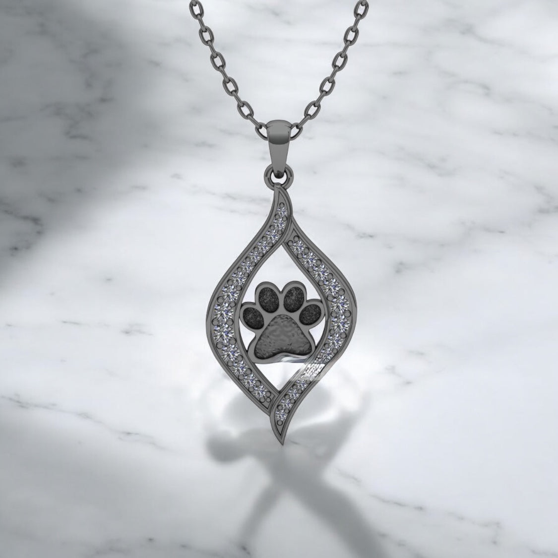 Baily Paw Print Necklace