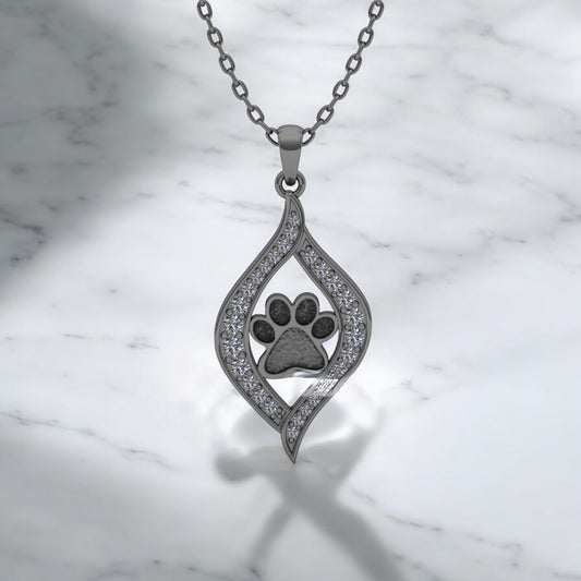 Baily Paw Print Necklace