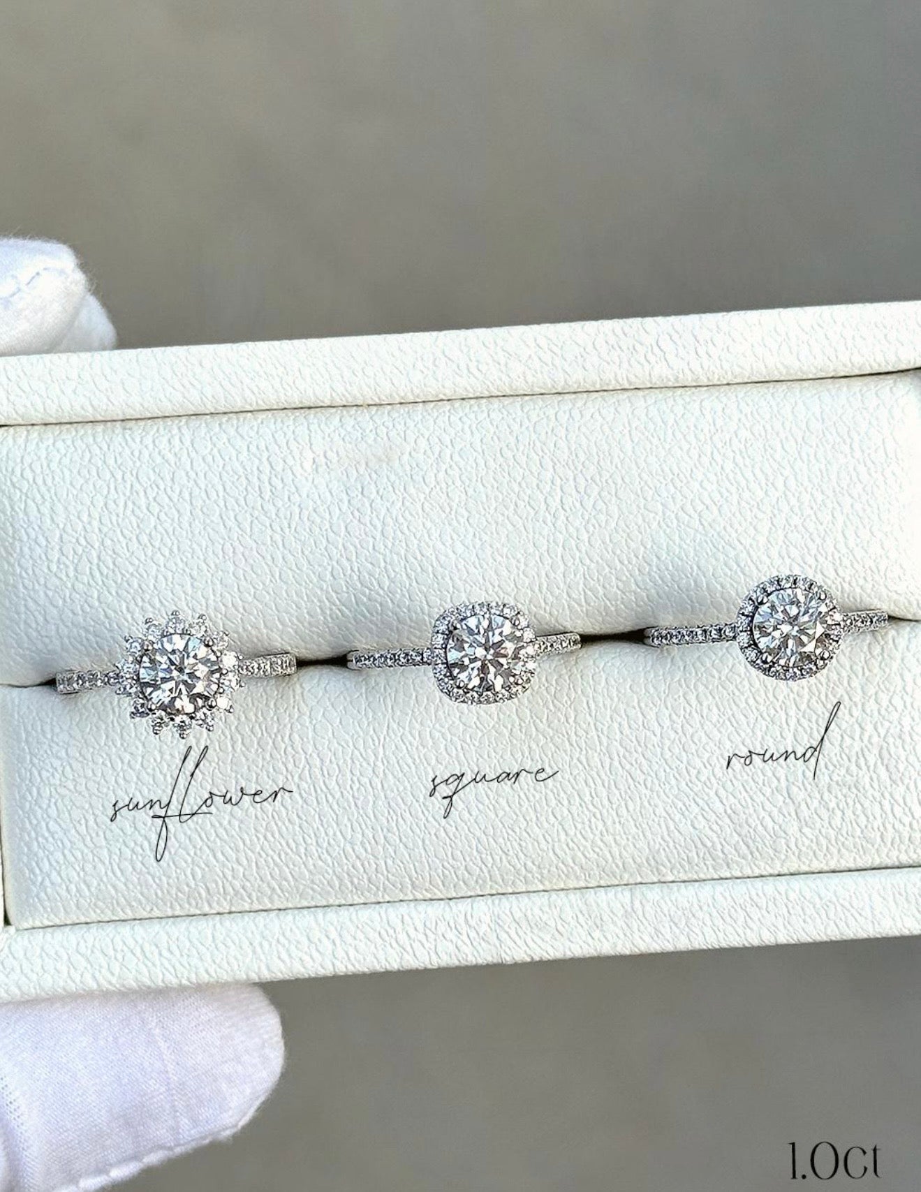 Sterling Silver Behind the Stone Ring