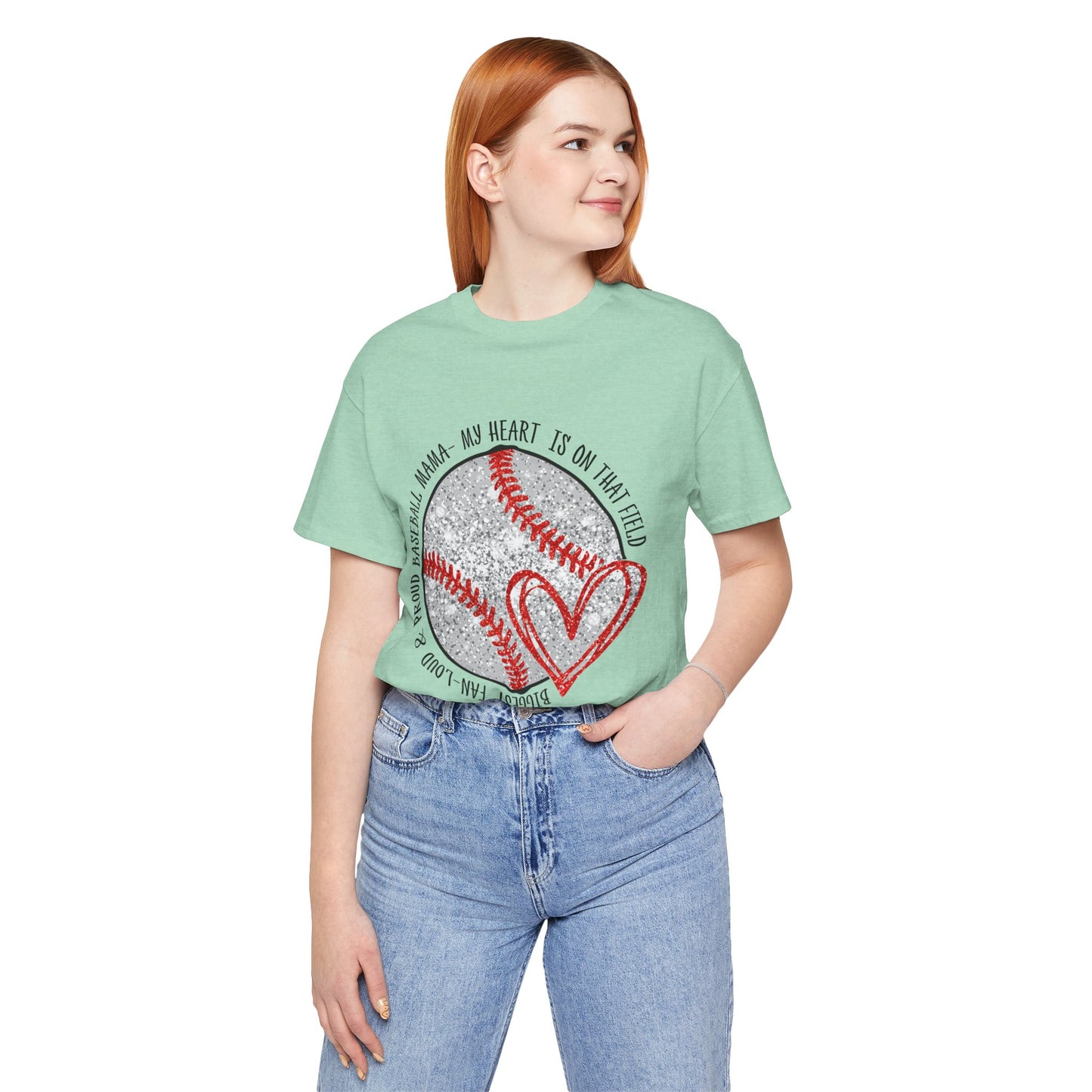 Baseball Heart Short Sleeve