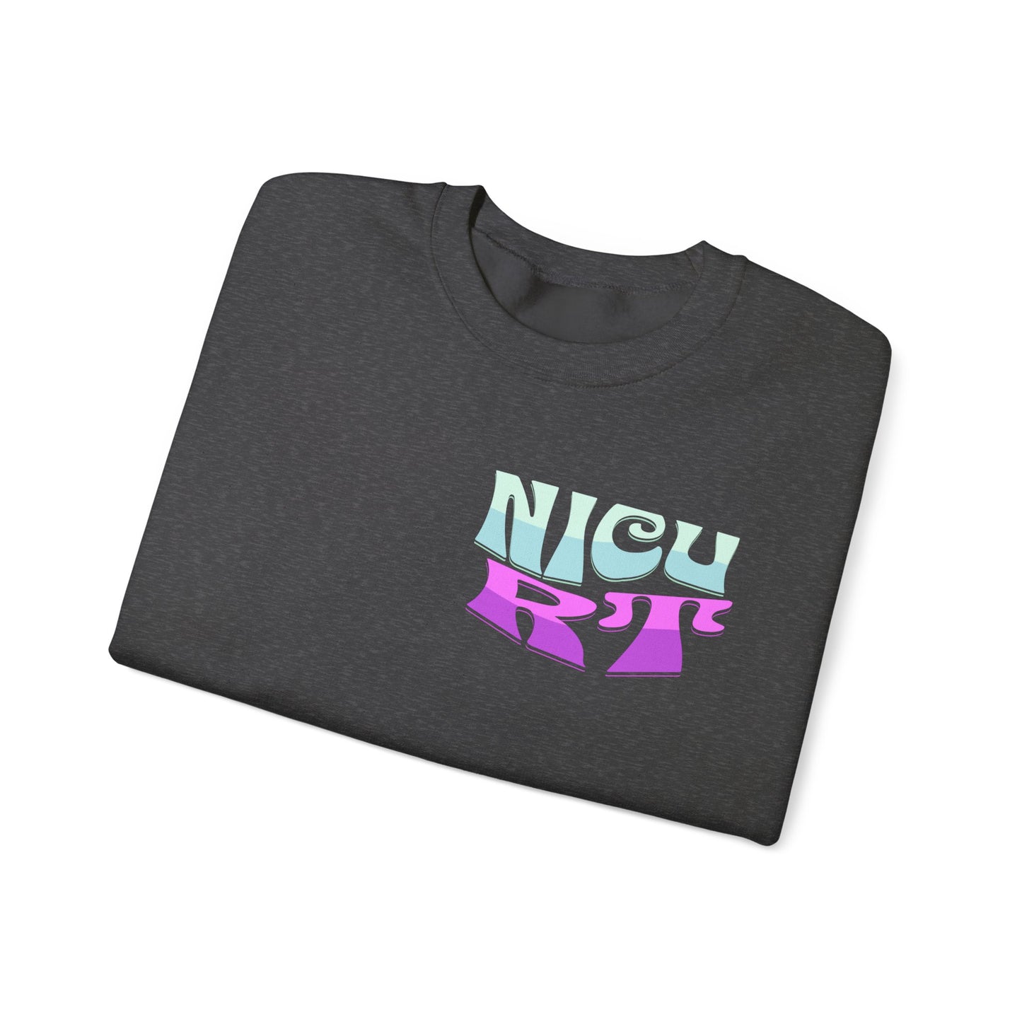 It's A Good Day NICU RT Heavy Blend™ Crewneck Sweatshirt Front and Back