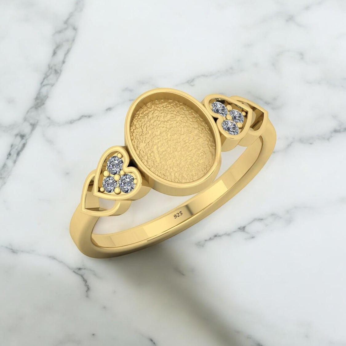 Olive Sterling Silver Ring