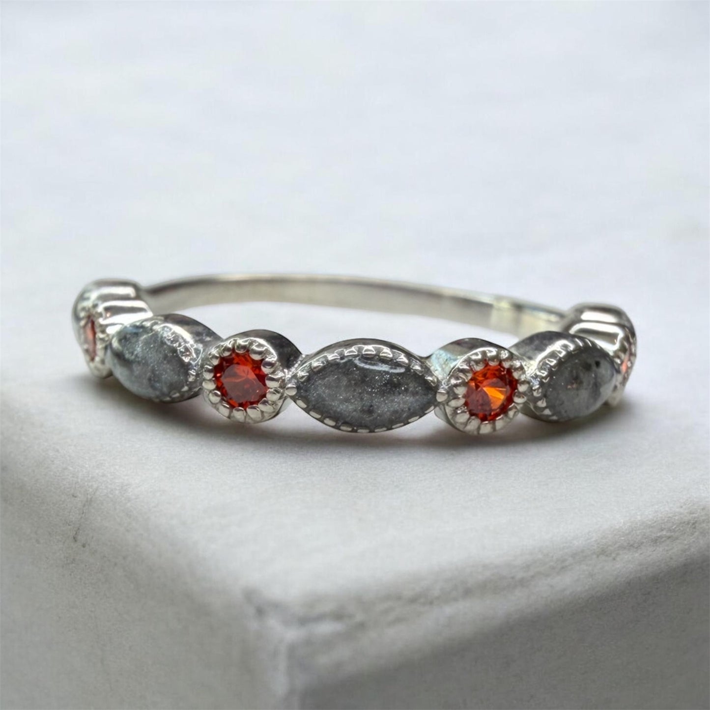 Bella Ring Birthstone Ring 1/2 Band