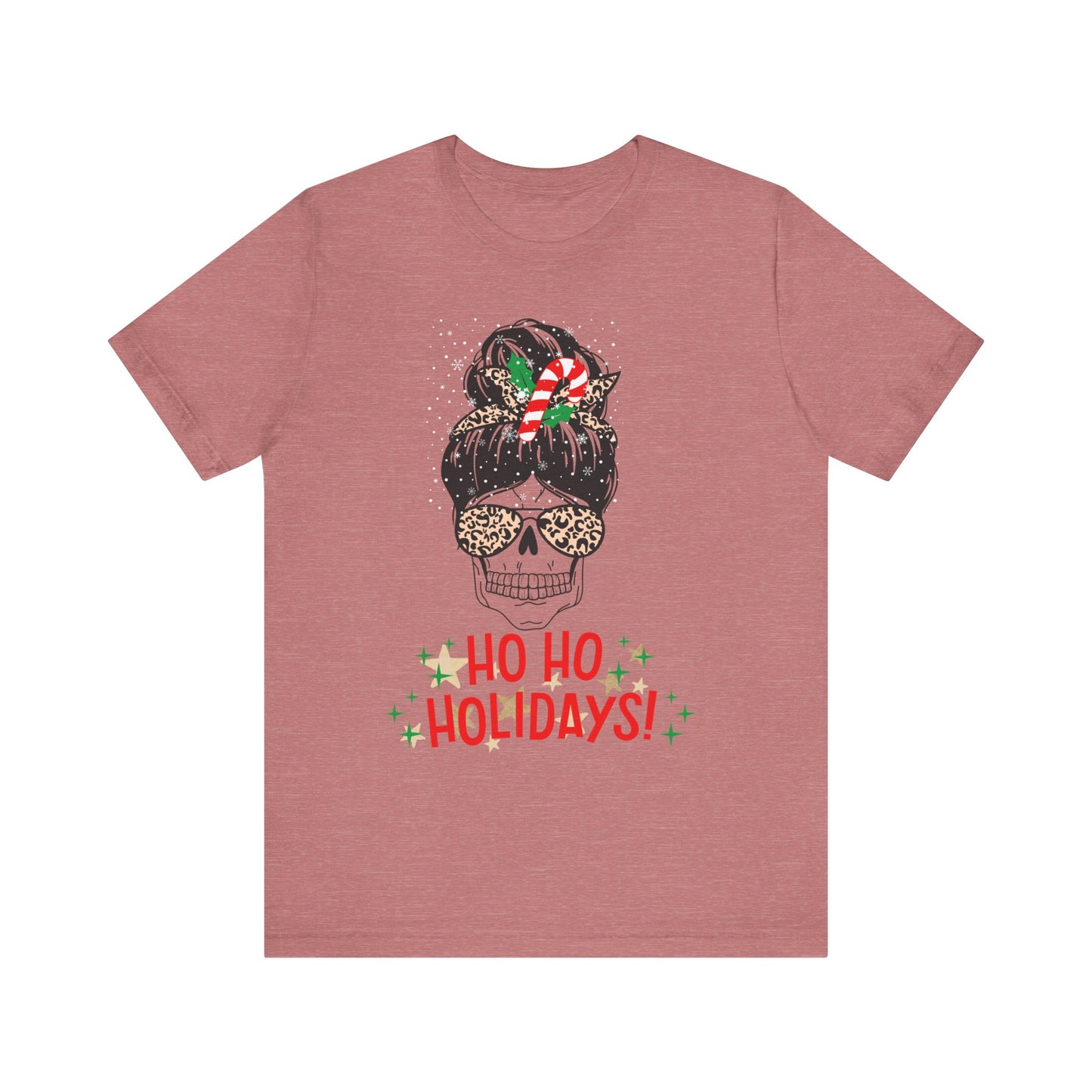 Ho Ho Holidays Jersey Short Sleeve Tee