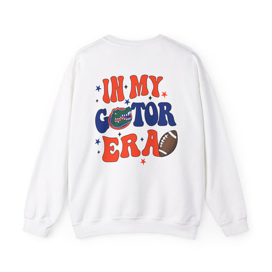 In My Gator Era Heavy Blend™ Crewneck Sweatshirt Front and Back