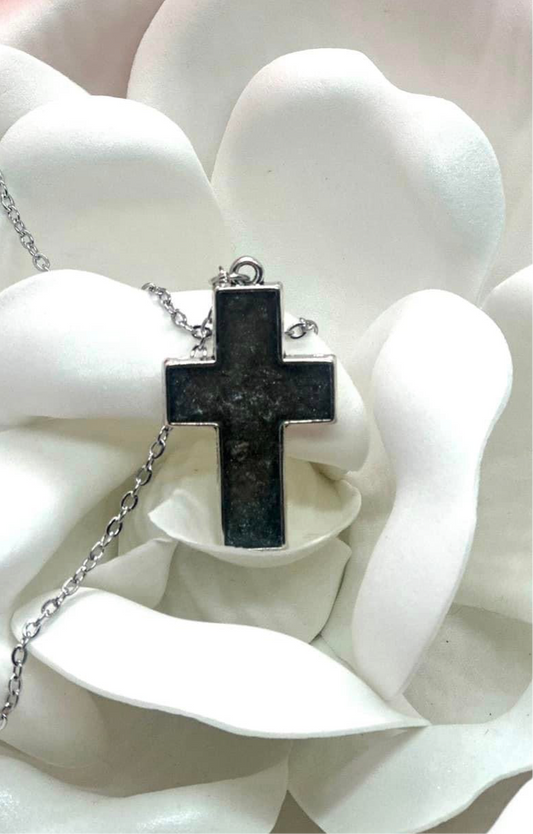Big Cross Sterling Silver Necklace