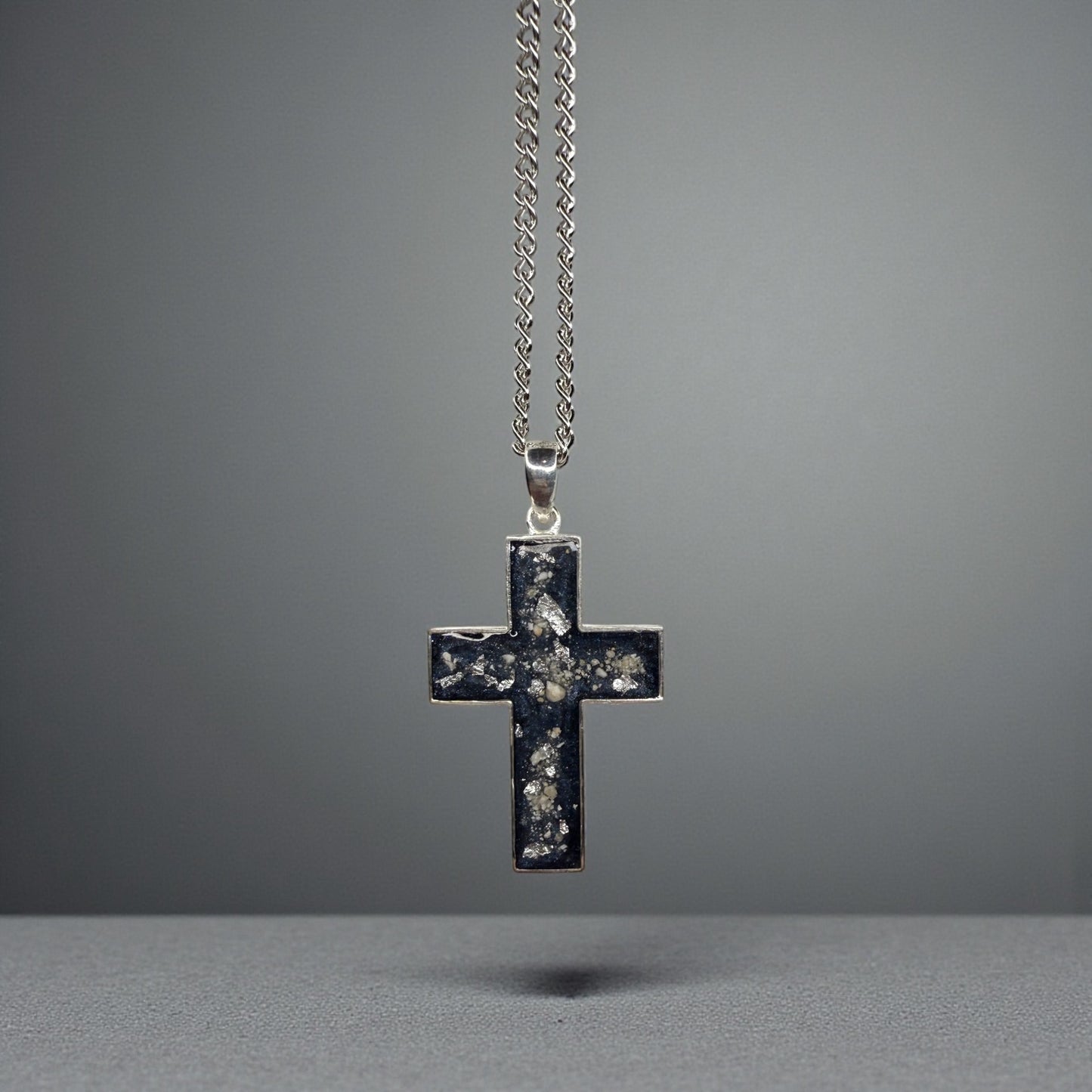 Cross Big Sterling Silver Necklace