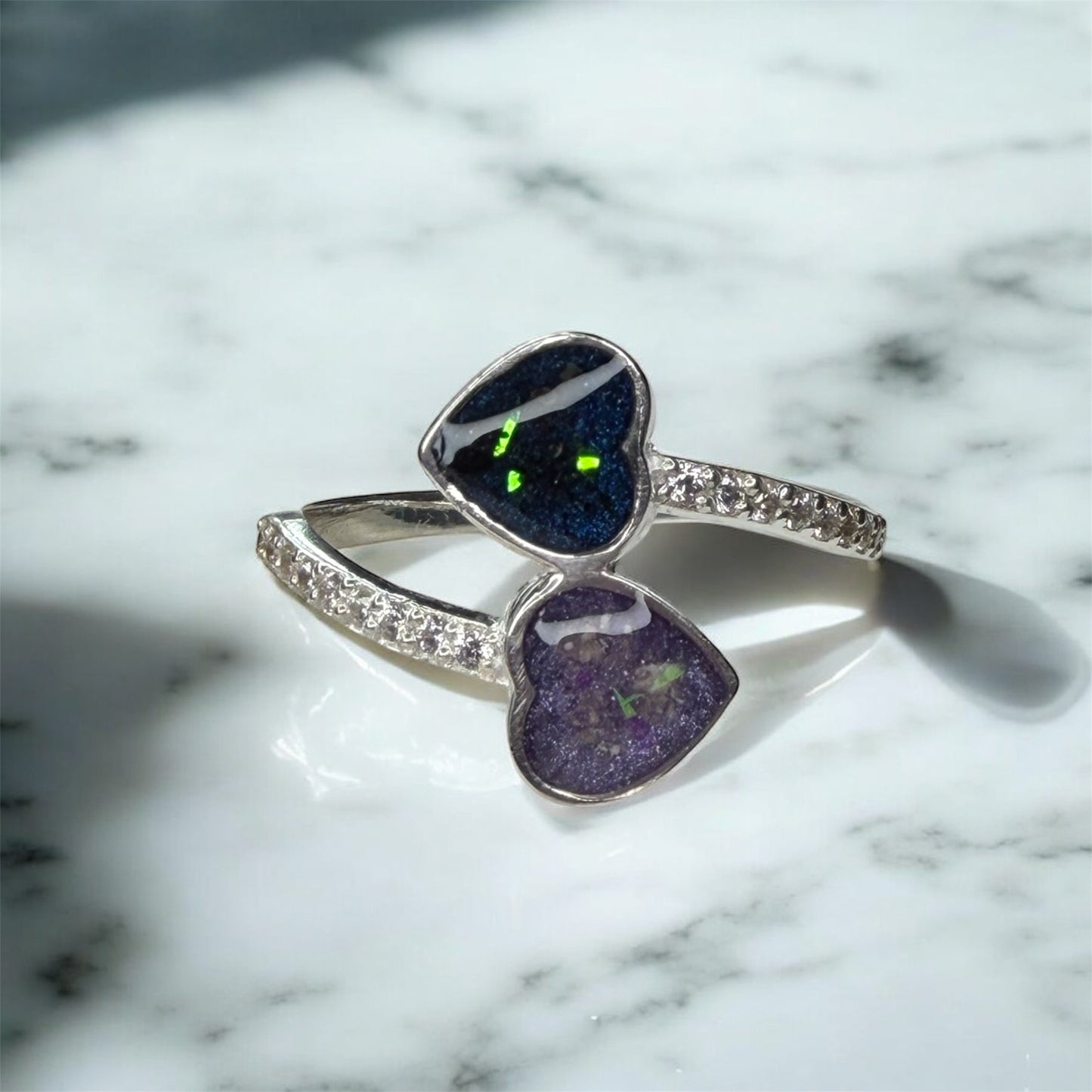 Harmony Double Heart r Ring