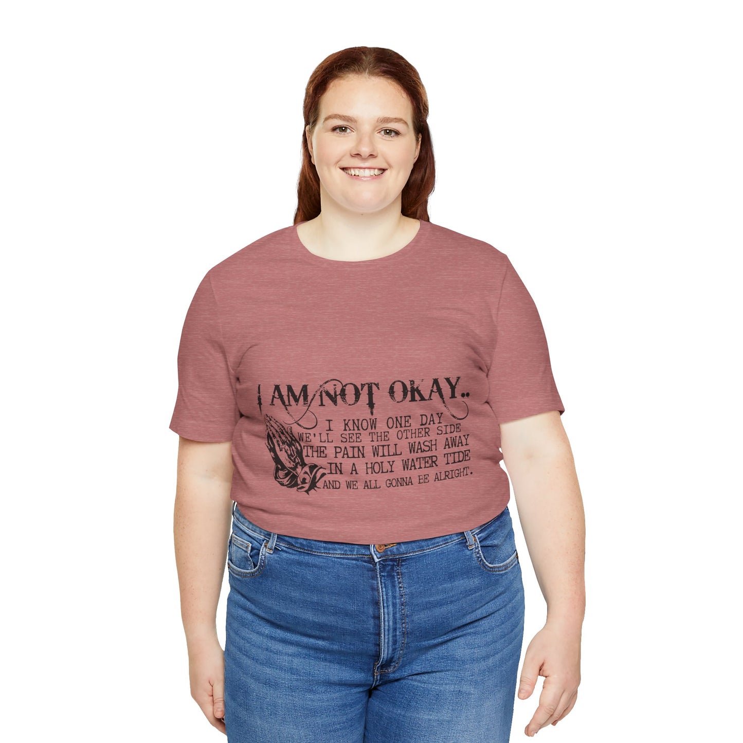 I'm Not OK Jersey Short Sleeve Tee