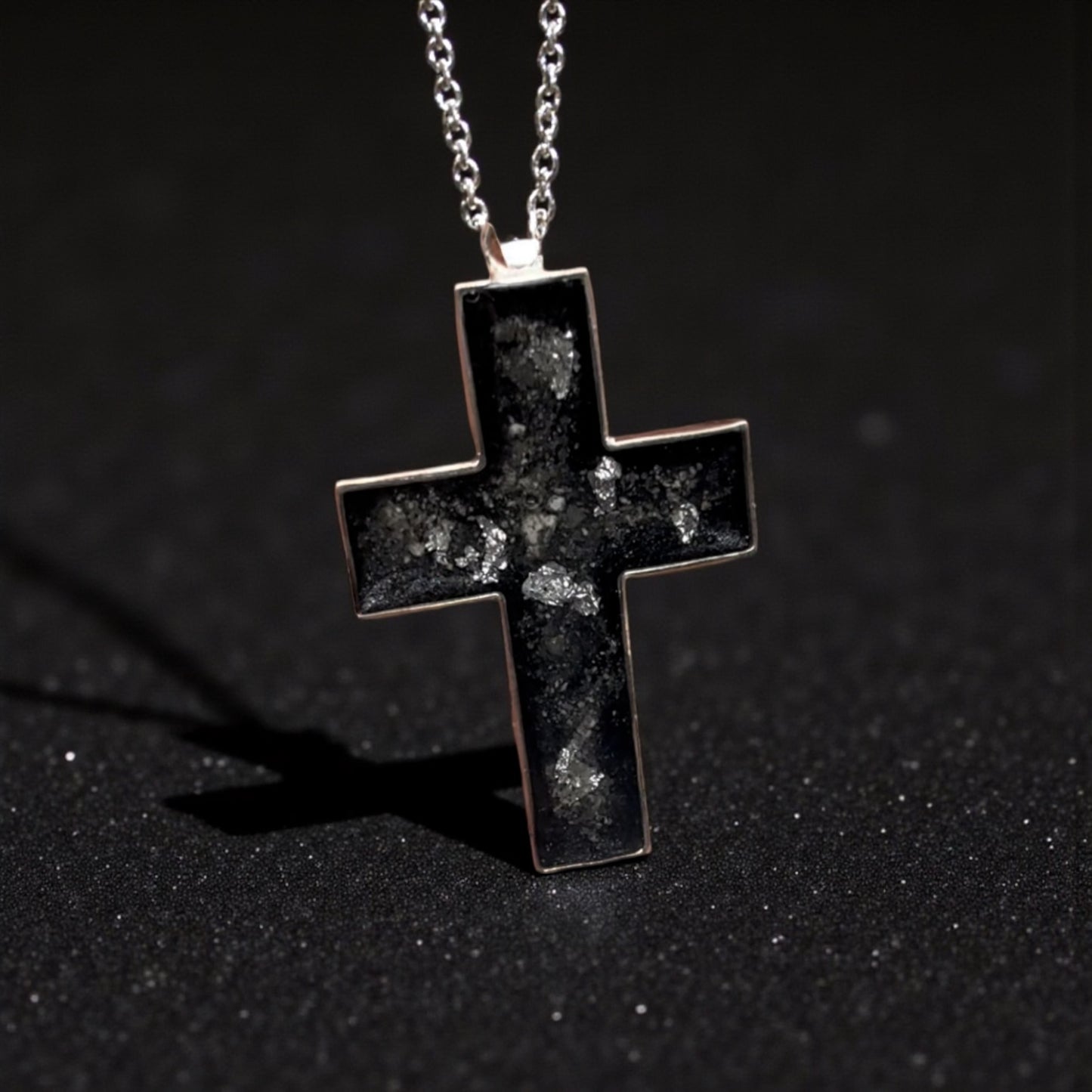 Cross Big Sterling Silver Necklace