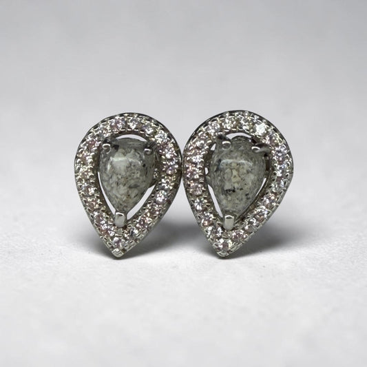 Tear Drop 2 Sterling Silver Earrings.