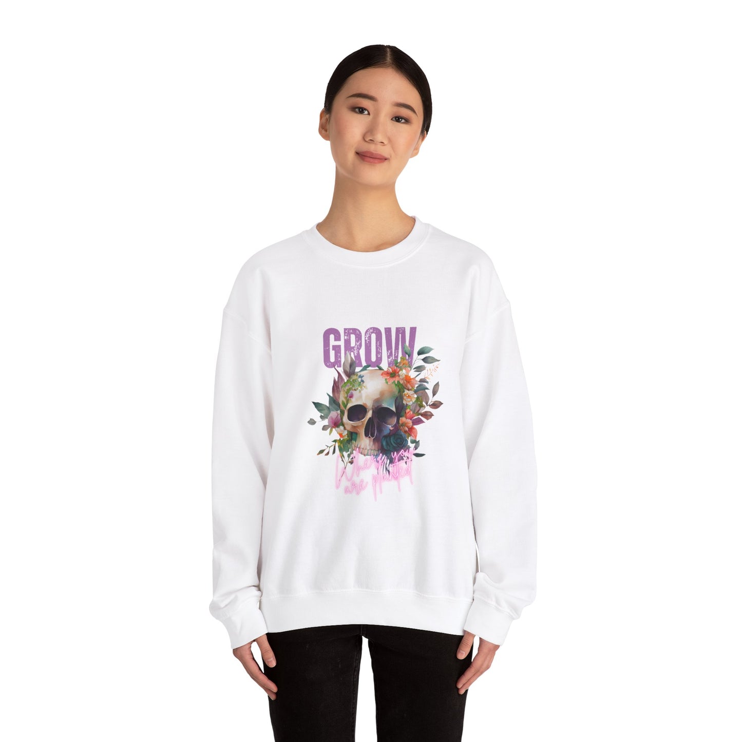 Grow Where You are Planted Heavy Blend™ Crewneck Sweatshirt