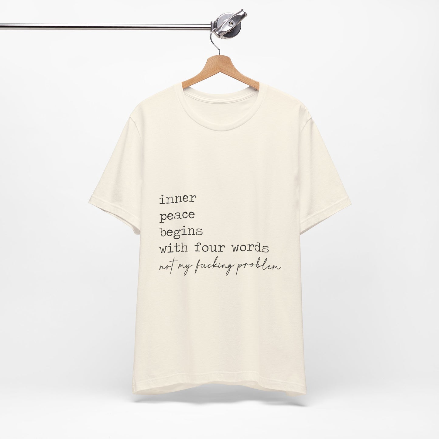 Inner Peace Begins Jersey Short Sleeve Tee