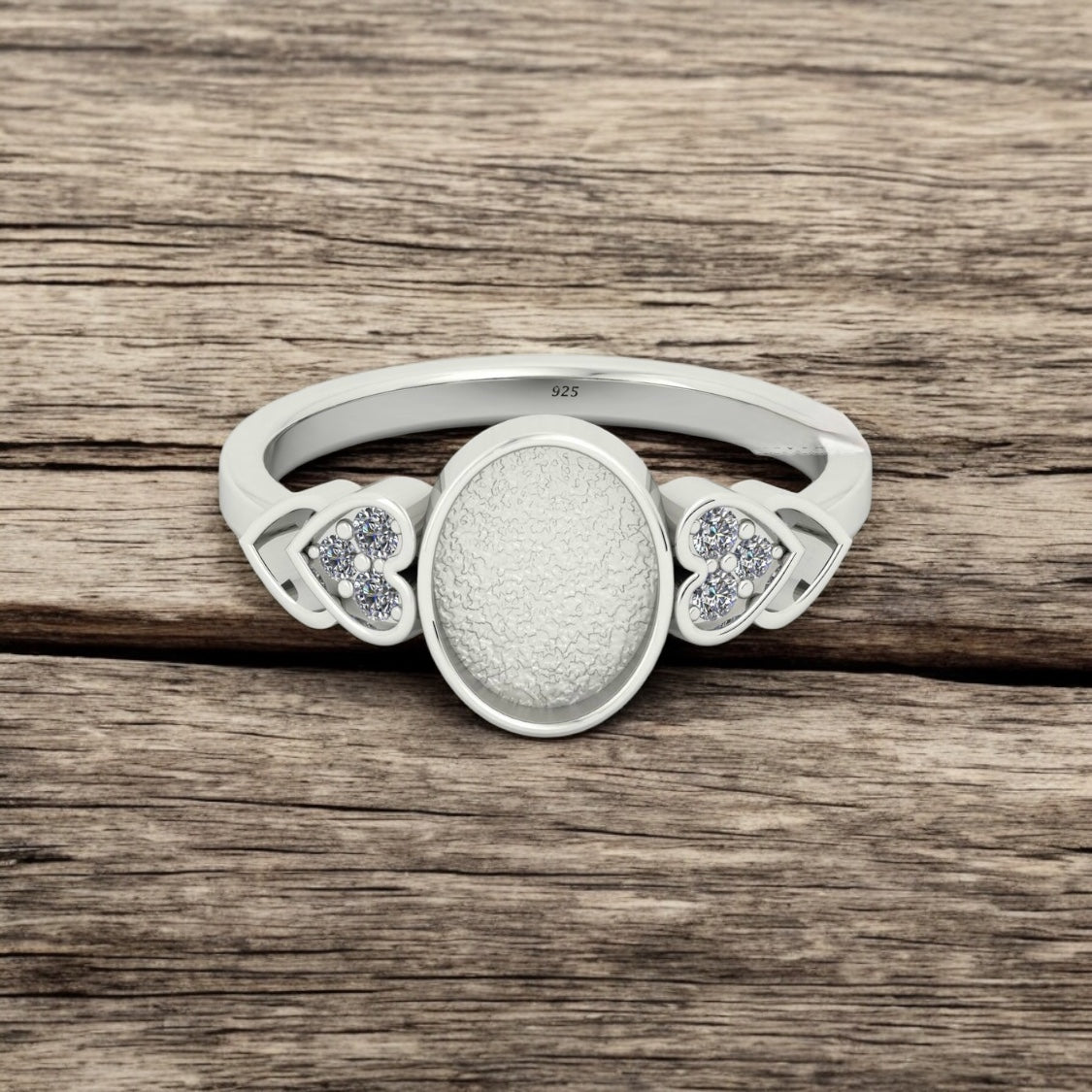 Olive Sterling Silver Ring