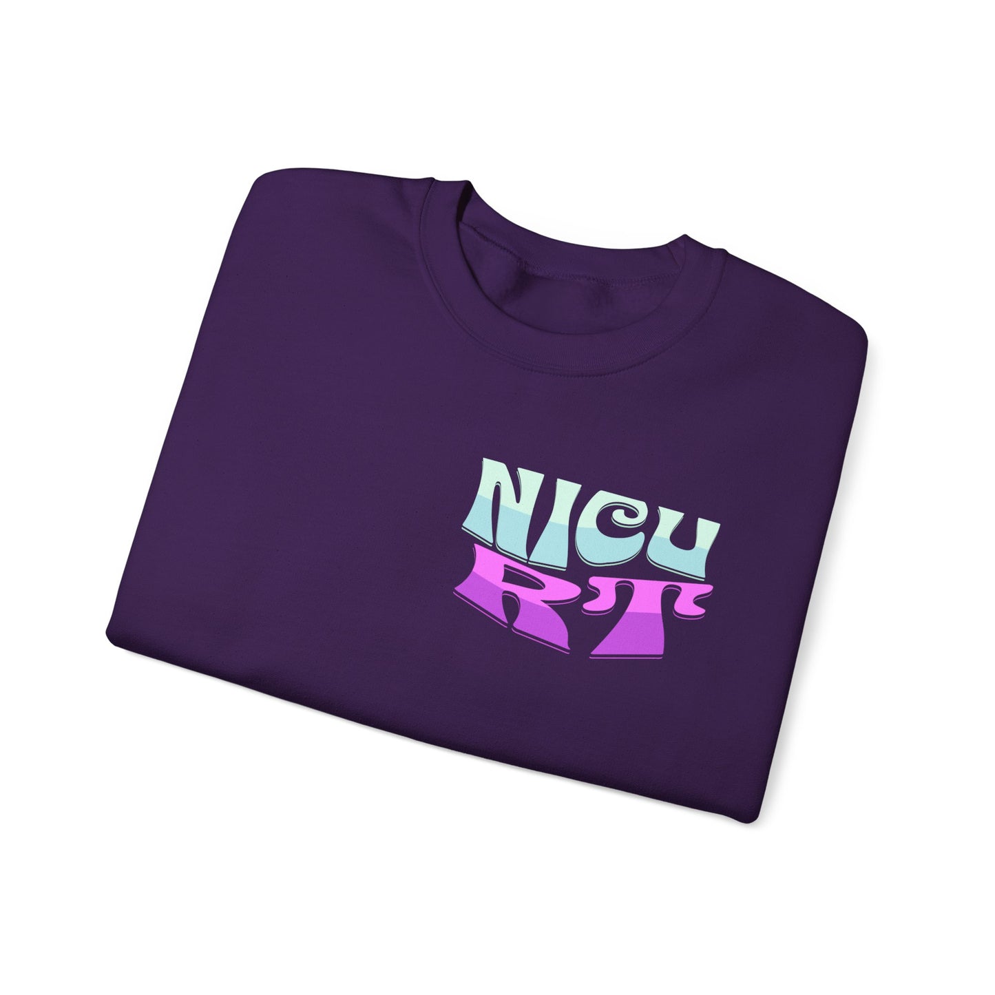 It's A Good Day NICU RT Heavy Blend™ Crewneck Sweatshirt Front and Back