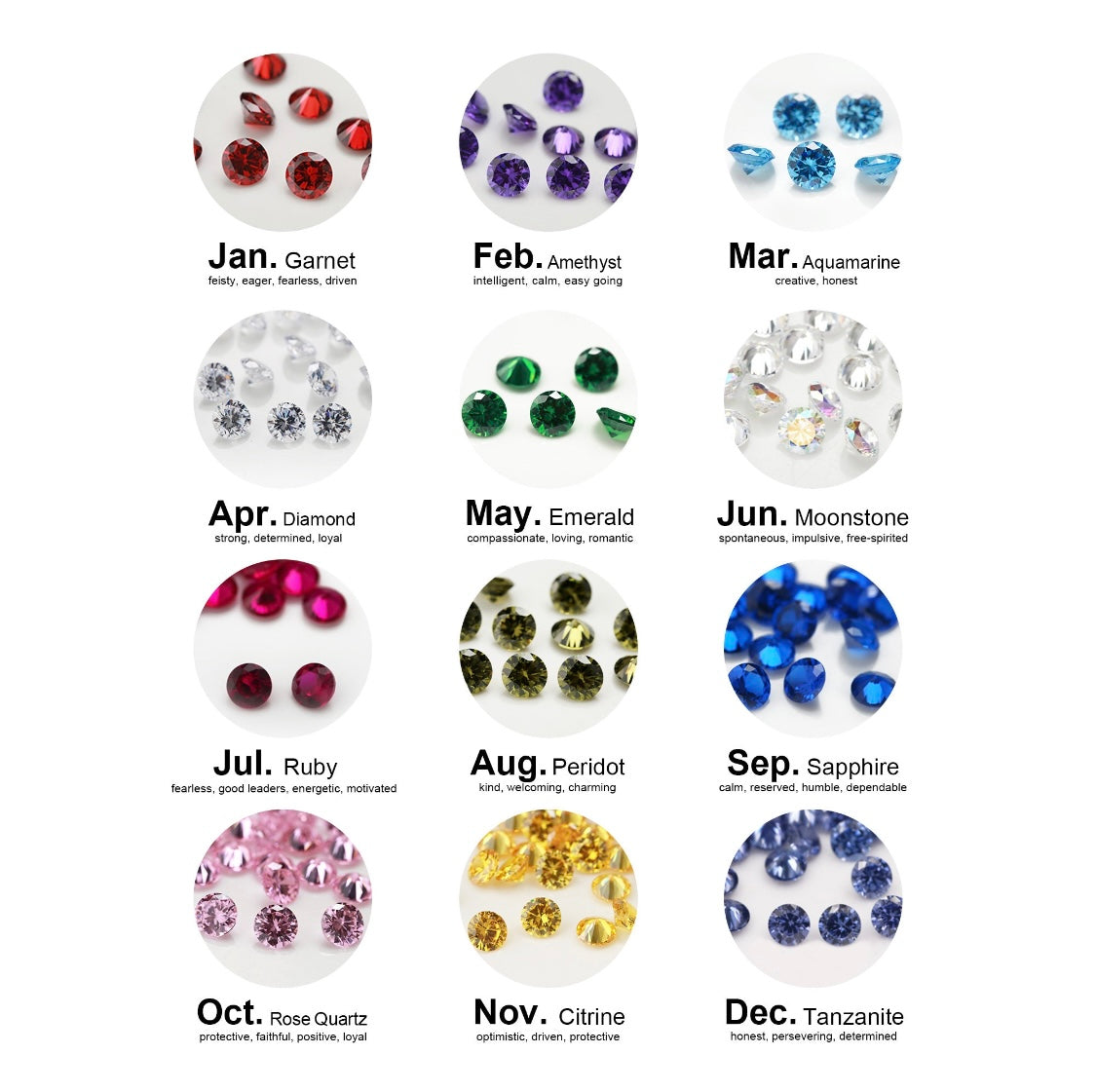 Raine Sterling Silver Ring (Multiple Birthstones)