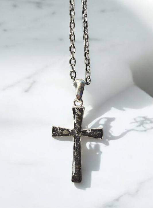 Small Cross Sterling Silver Necklace