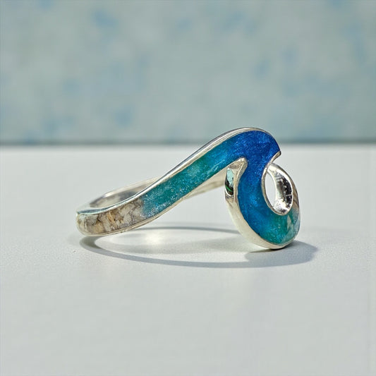 Wave Sterling Silver Ring