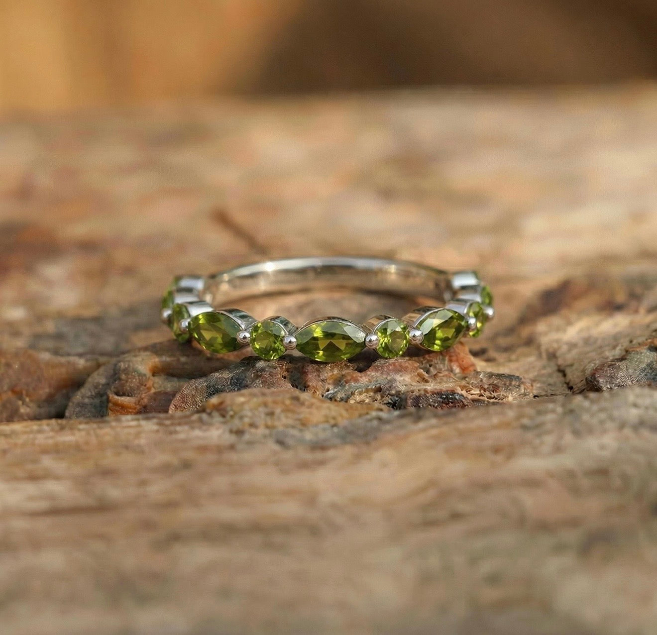 Eternity Gemstone Hidden Memory Band