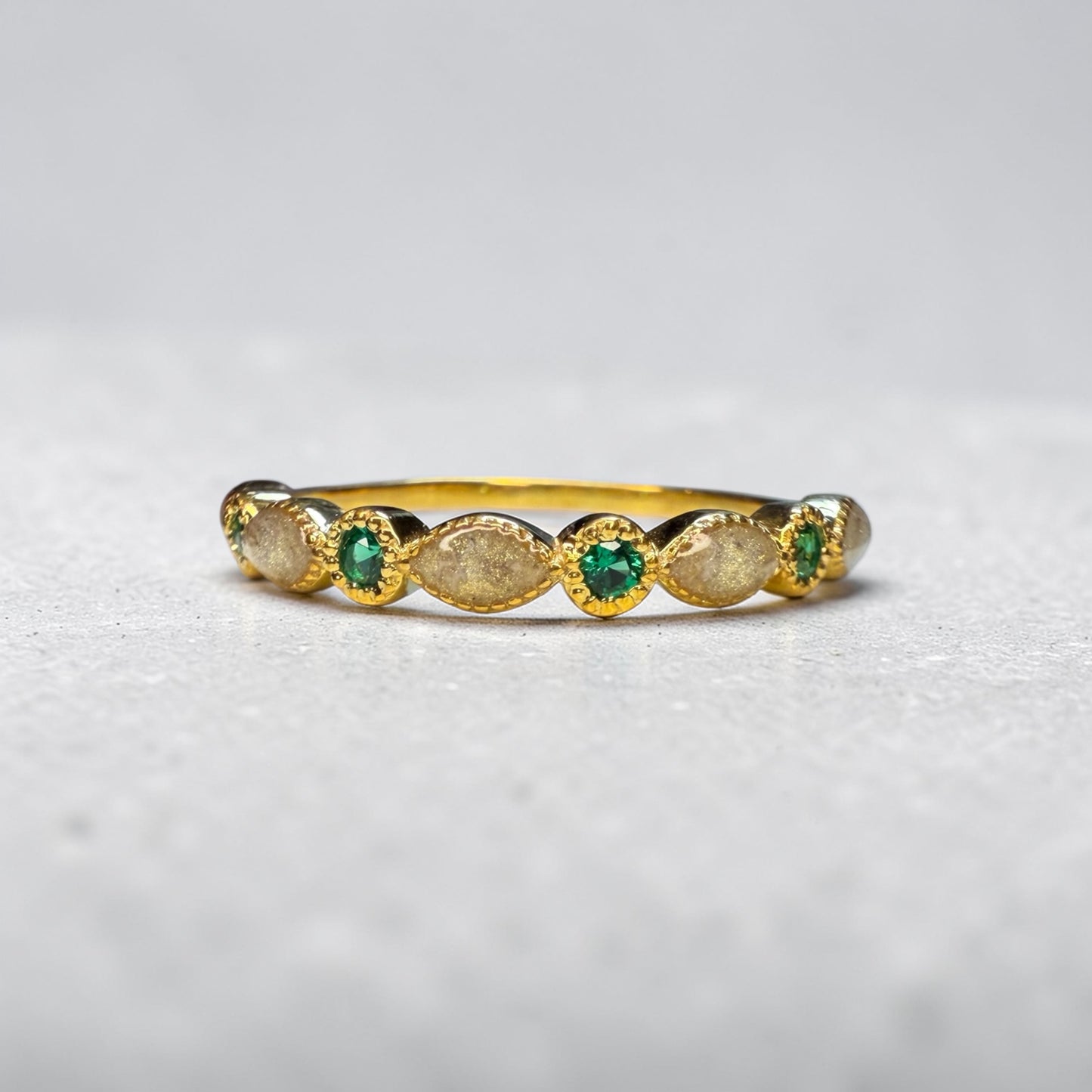 Bella Ring Birthstone Ring 1/2 Band