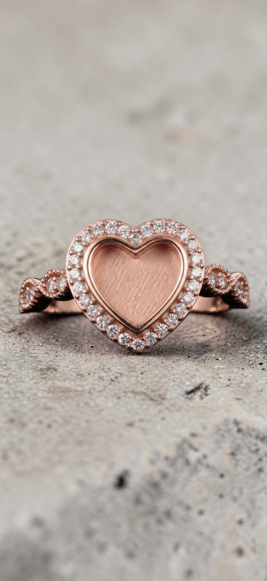 Hope Sterling Silver Ring – cremation and breastmilk keepsake ring