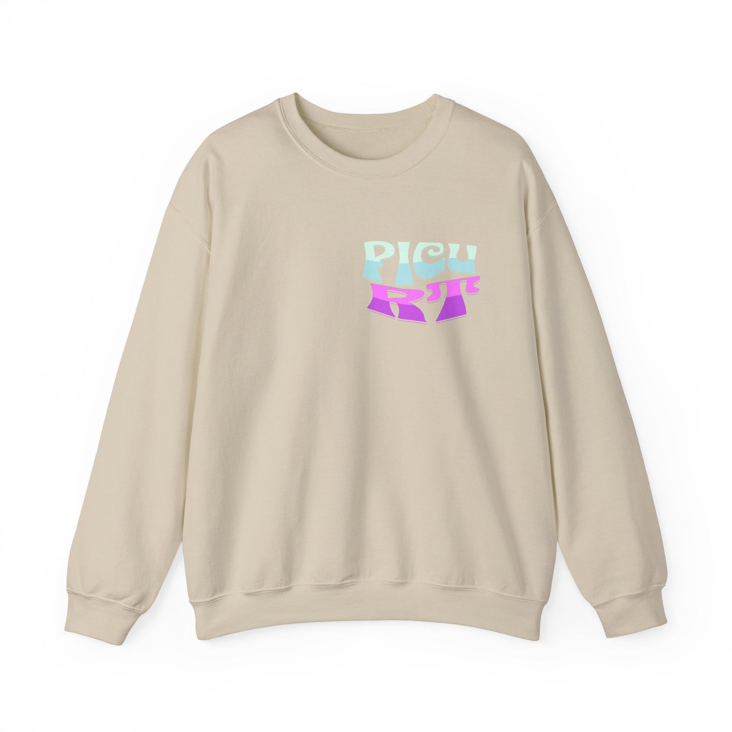 Its A Good Day PICU RT Heavy Blend™ Crewneck Sweatshirt Front and Back