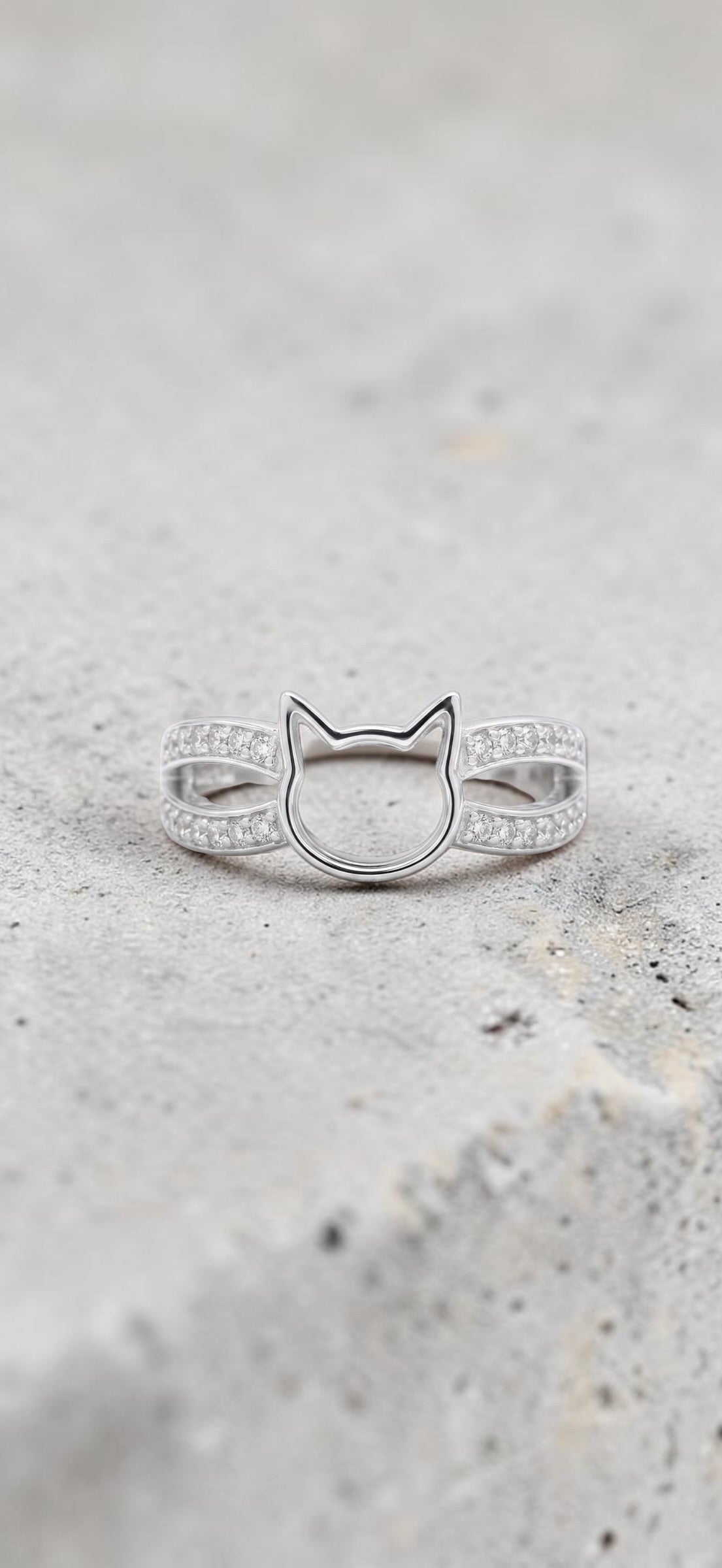 Pet Cat Sterling Silver Ring
