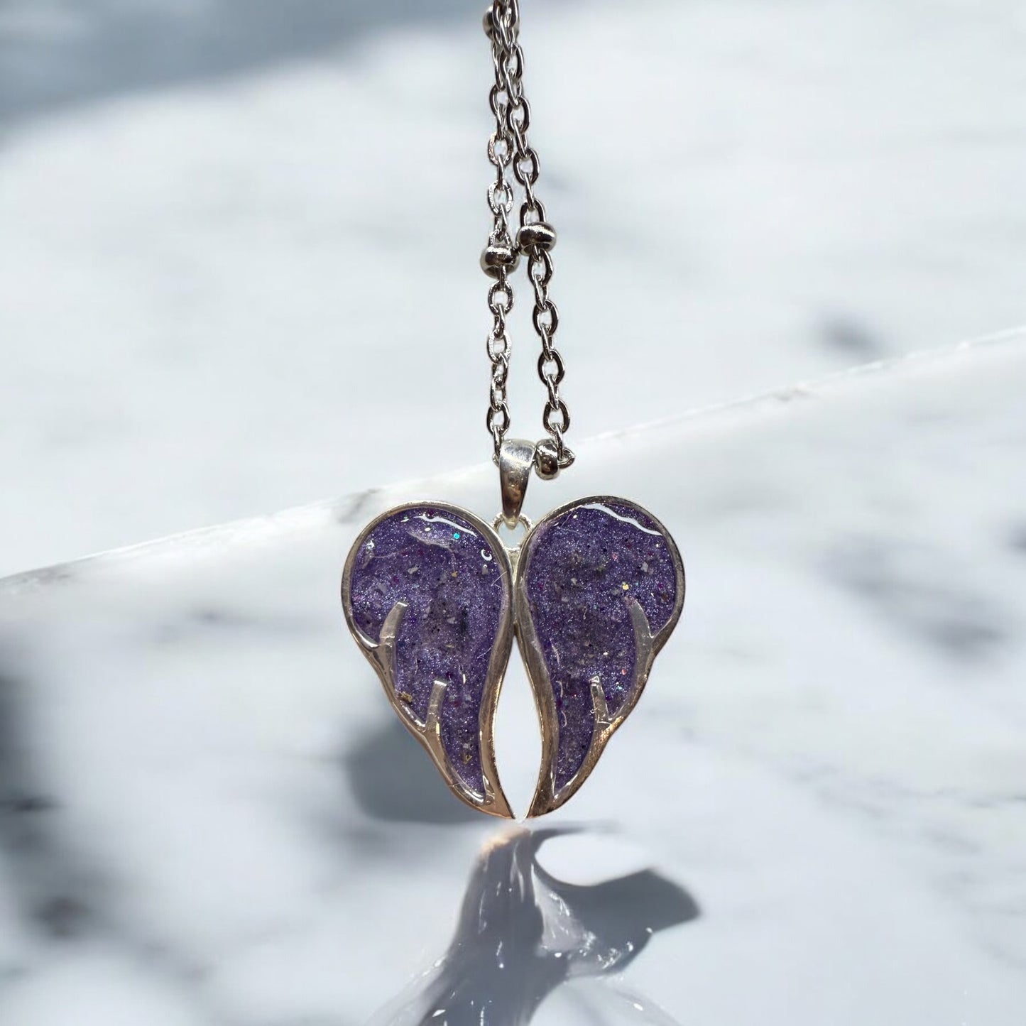 Angel Wings  Sterling Silver Necklace