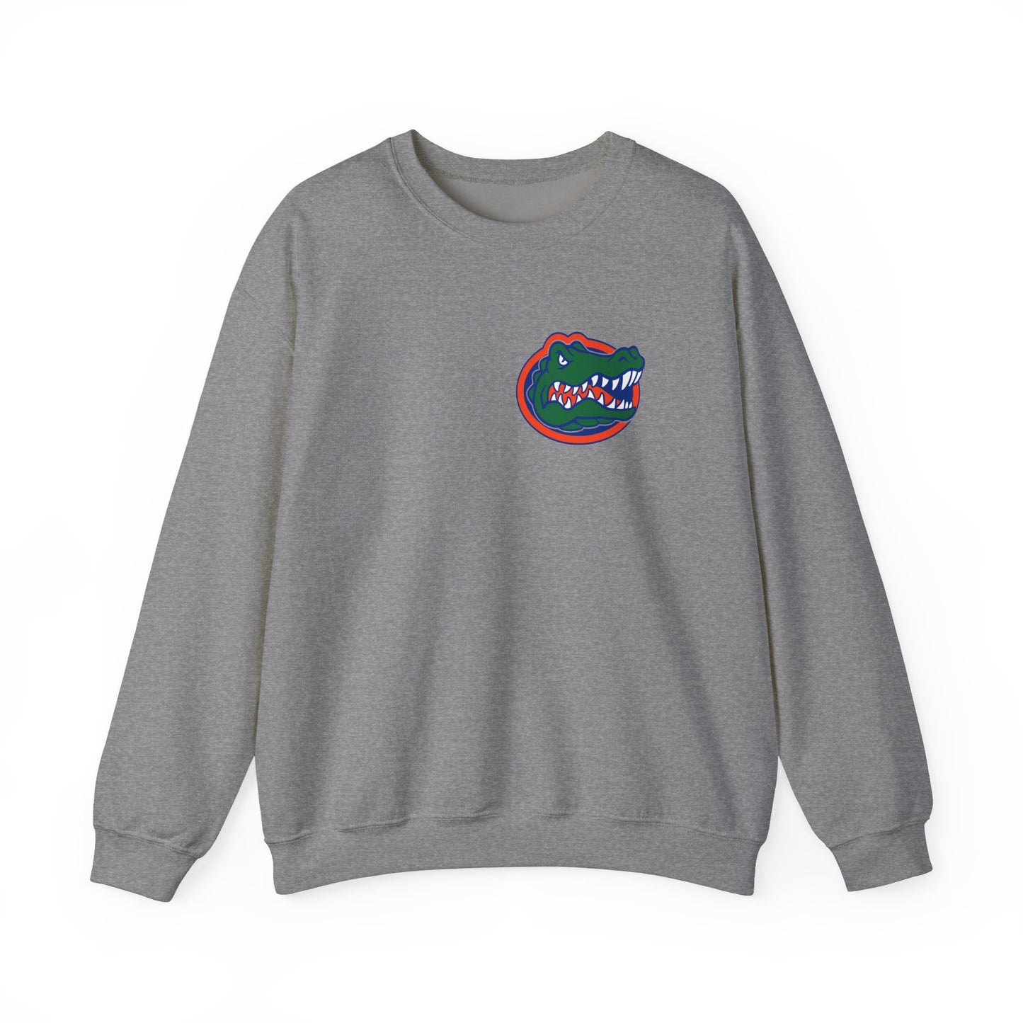 In My Gator Era Heavy Blend™ Crewneck Sweatshirt Front and Back