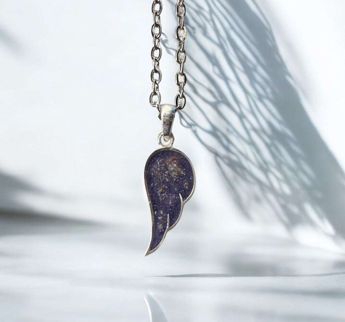Angel Wing single Sterling Silver Necklace