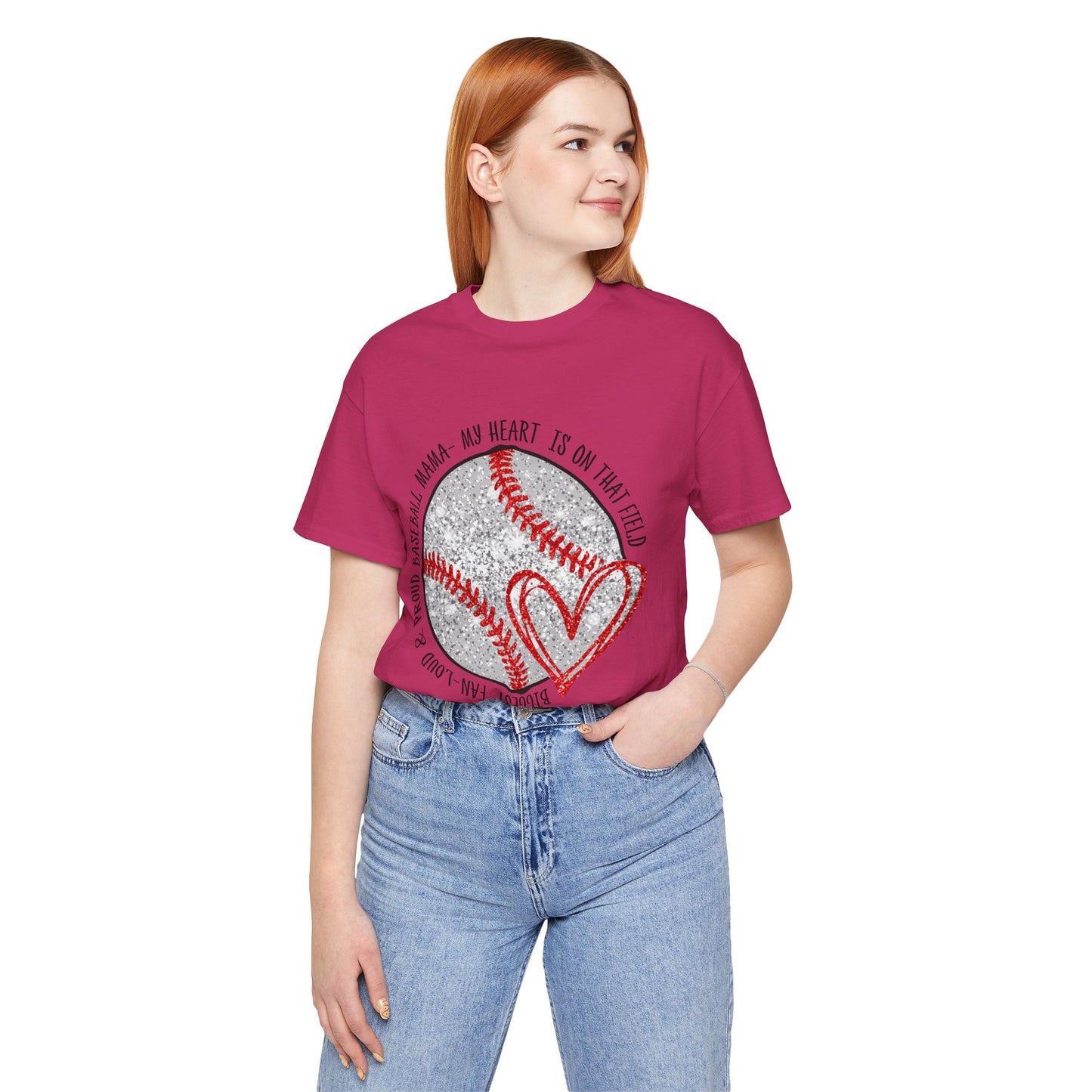 Baseball Heart Short Sleeve