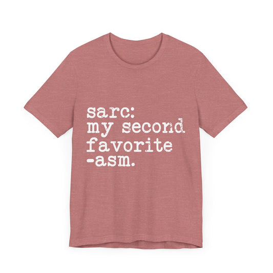 Sarcasm Jersey Short Sleeve Tee