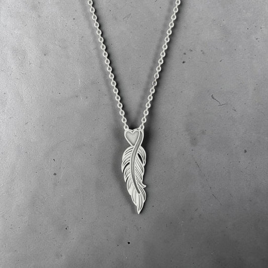 Eagle Feather Sterling Silver Necklace